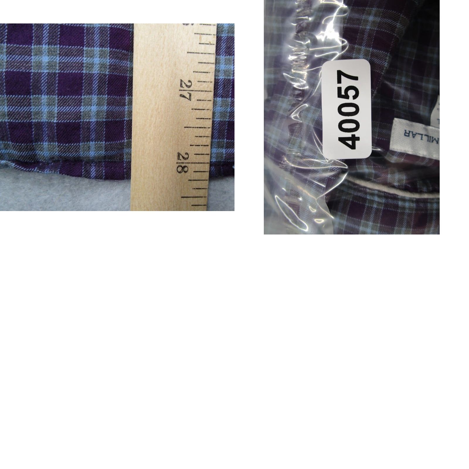 Peter Millar Peter Millar Men's Button-Up Shirt XL Purple Check Casual Dressy Classic Preppy Size US XL / EU 56 / 4 - 8 Thumbnail