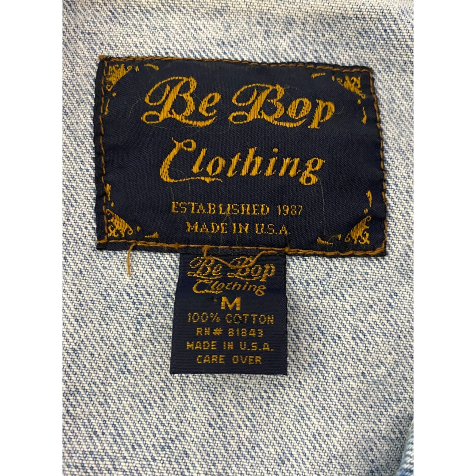 Vintage VINTAGE Be Bop Clothing Vest Denim Blue Cut Off Sleeveless Pockets Womens M Denim Vest Lining Cotton United States Punk Grunge USA Size M / US 6-8 / IT 42-44 - 4 Thumbnail