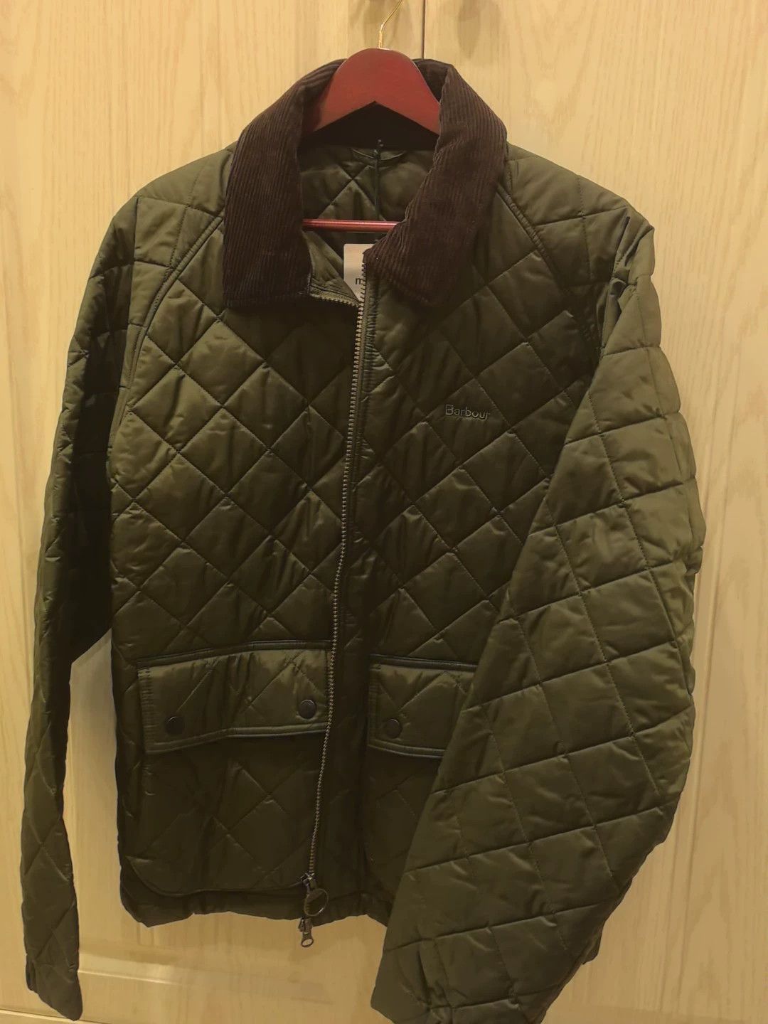 Barbour Barbour Dom Short Quilted Cotton Jacket Olive M AW Size US M / EU 48-50 / 2 - 4 Thumbnail