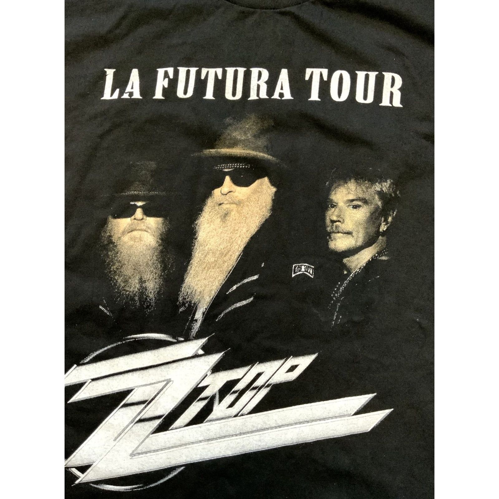 Vintage ZZ Top La Futura Tour Greek Theatre 2014 Los Angeles The Baddest Band TShirt XL Black Mens Band Shirt XL Size US XL / EU 56 / 4 - 7 Thumbnail