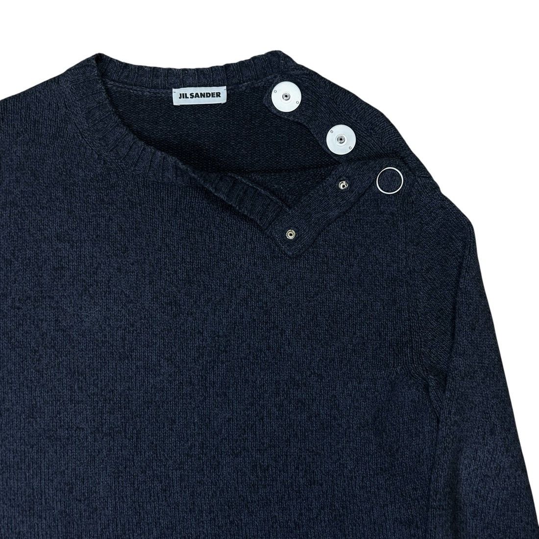 Jil Sander Jil Sander Neck Snap Knit Sweater - SS21 Size US L / EU 52-54 / 3 - 5 Thumbnail