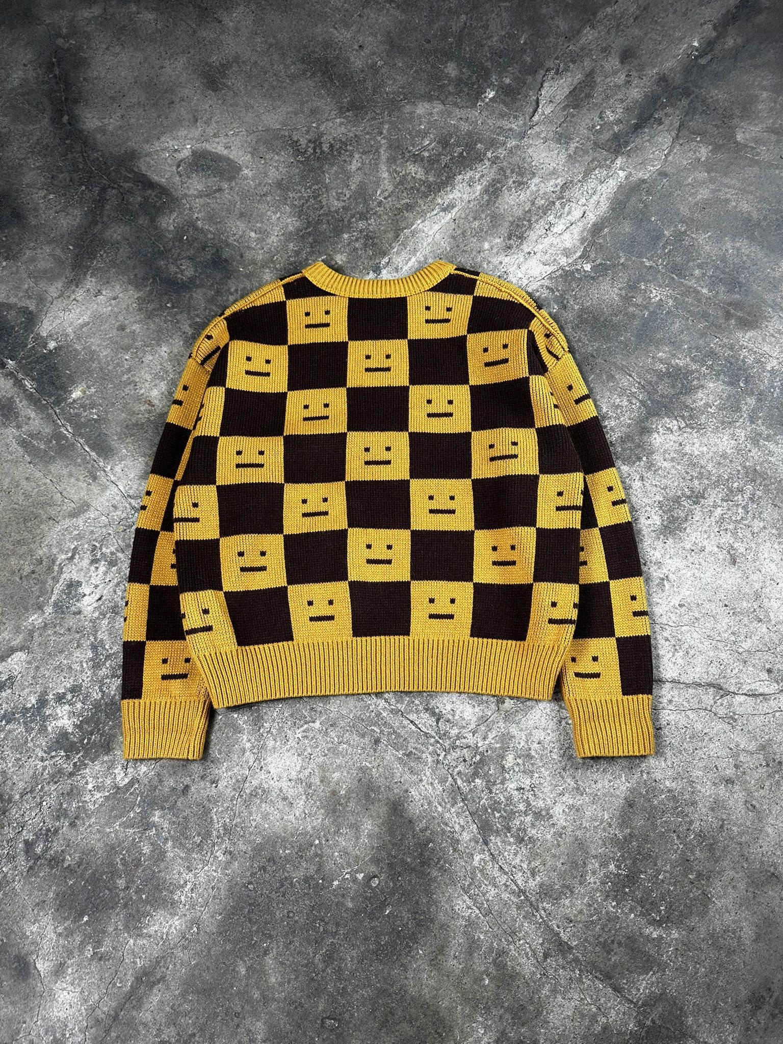 Acne Studios Acne Studios Face Checkboard Wool Knit Sweater Size US S / EU 44-46 / 1 - 5 Thumbnail