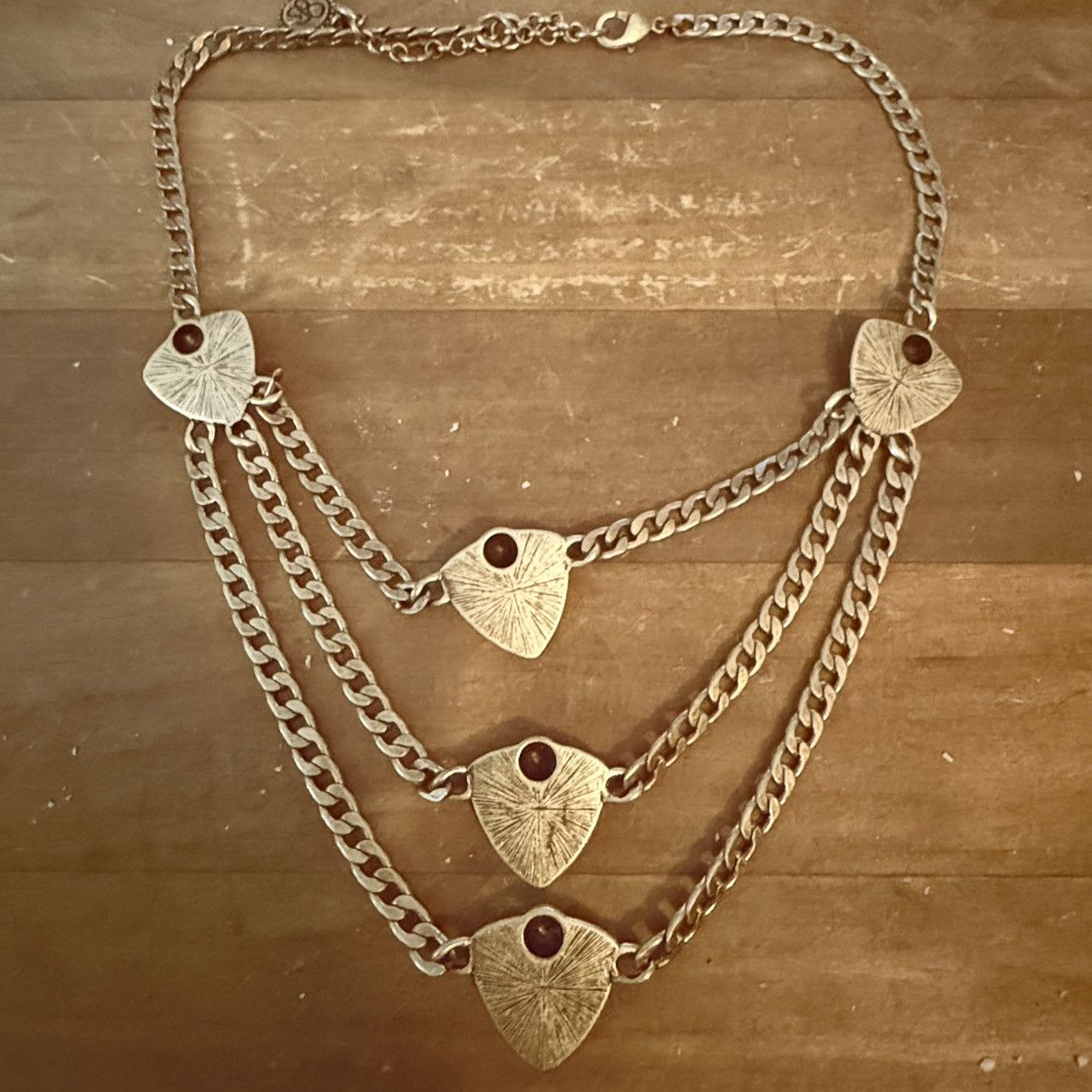 Jessica Simpson Jessica Simpson gold tone layered curb link necklace Size ONE SIZE - 5 Thumbnail