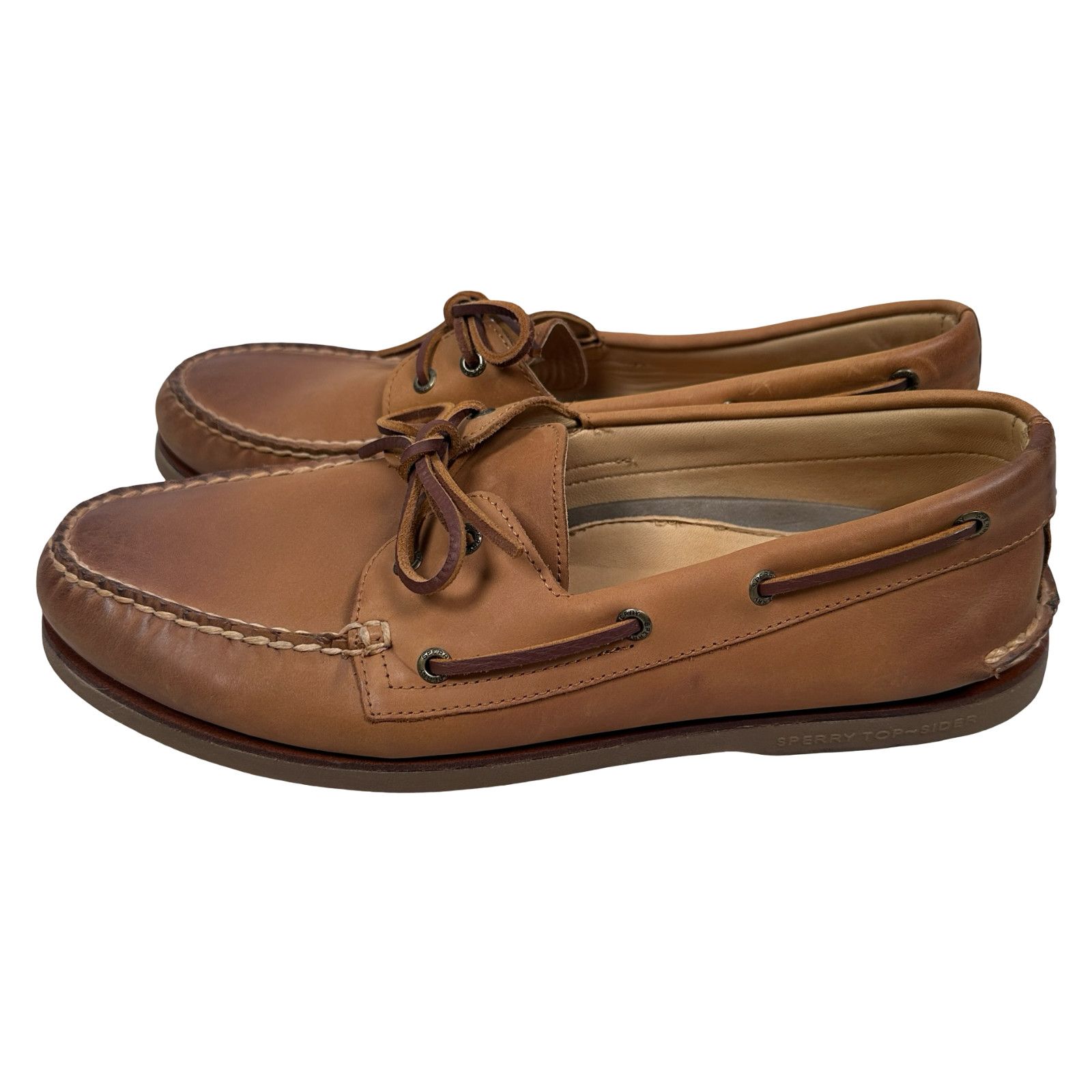 Sperry Sperry Gold Cup Boat Shoe Men’s 14 Wide Tan Leather Lace-Up Size US 14 / EU 47 - 3 Thumbnail