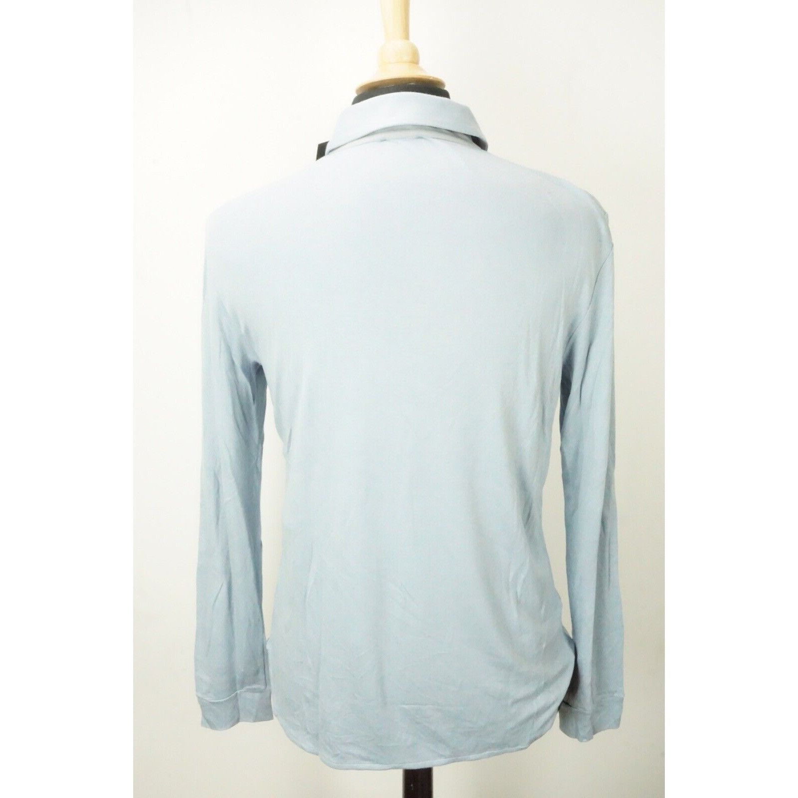 Giorgio Armani Giorgio Armani Black Label Light Blue Cashmere Blend Rugby S Size US M / EU 48-50 / 2 - 3 Thumbnail