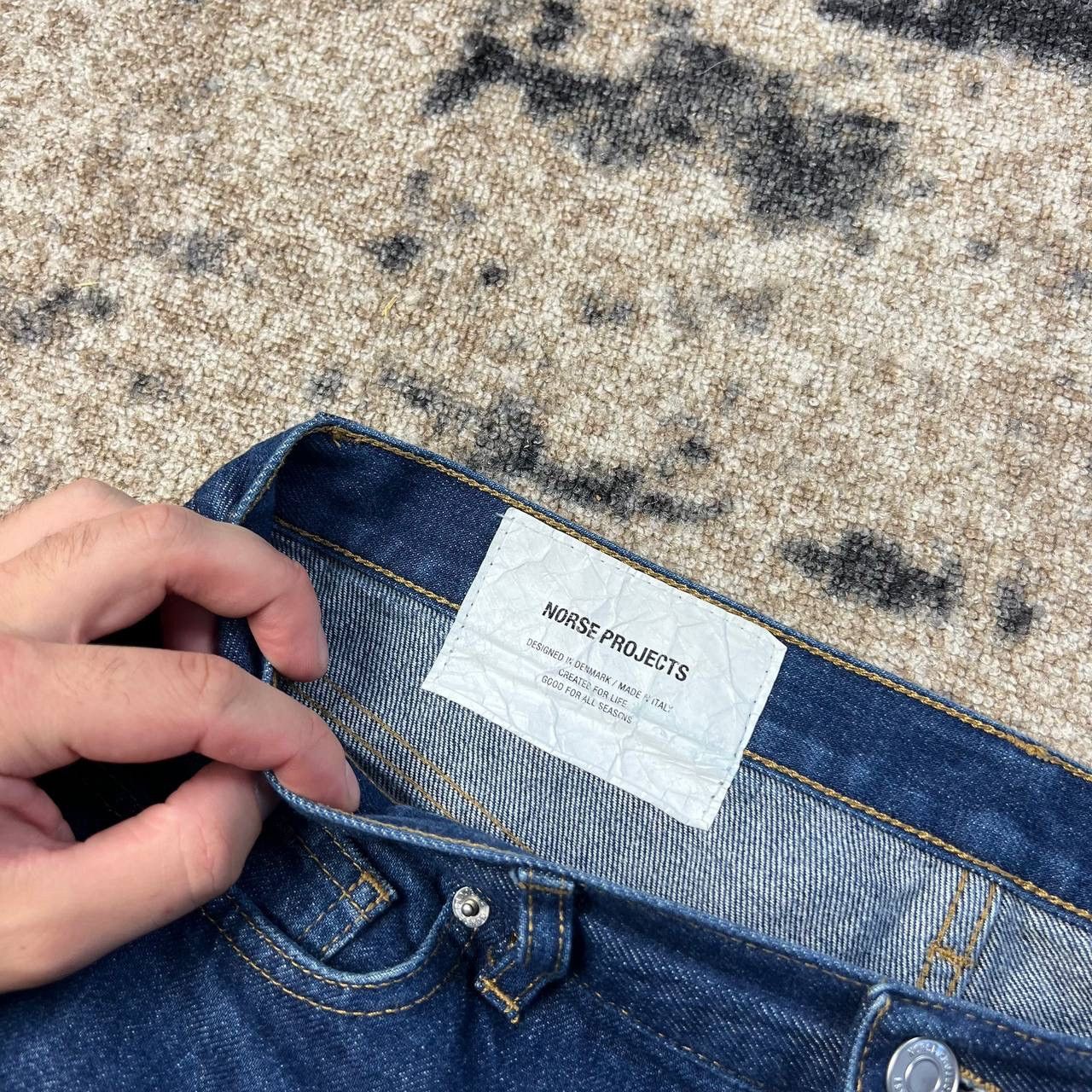 Norse Projects Norse Project Regular Fit Blue Denim Jeans Streetwear Style Size US 31 - 5 Thumbnail