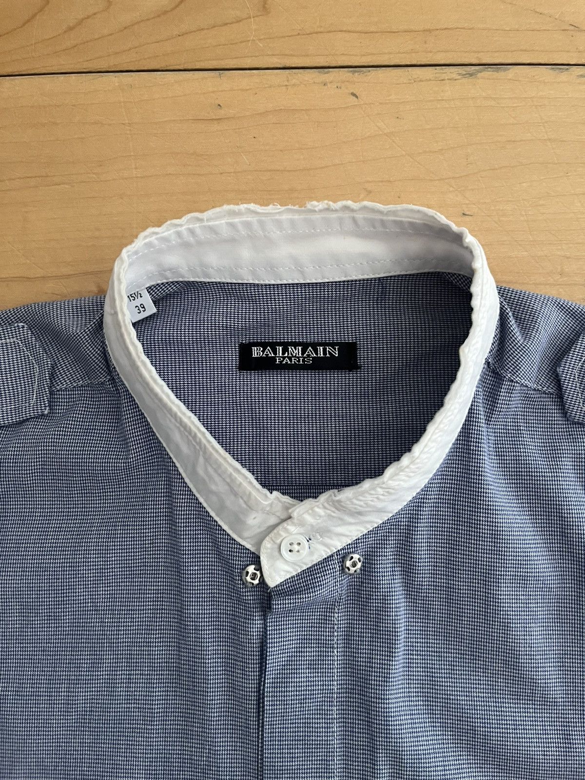 Balmain Balmain Military Officer Shirt Size US S / EU 44-46 / 1 - 4 Thumbnail