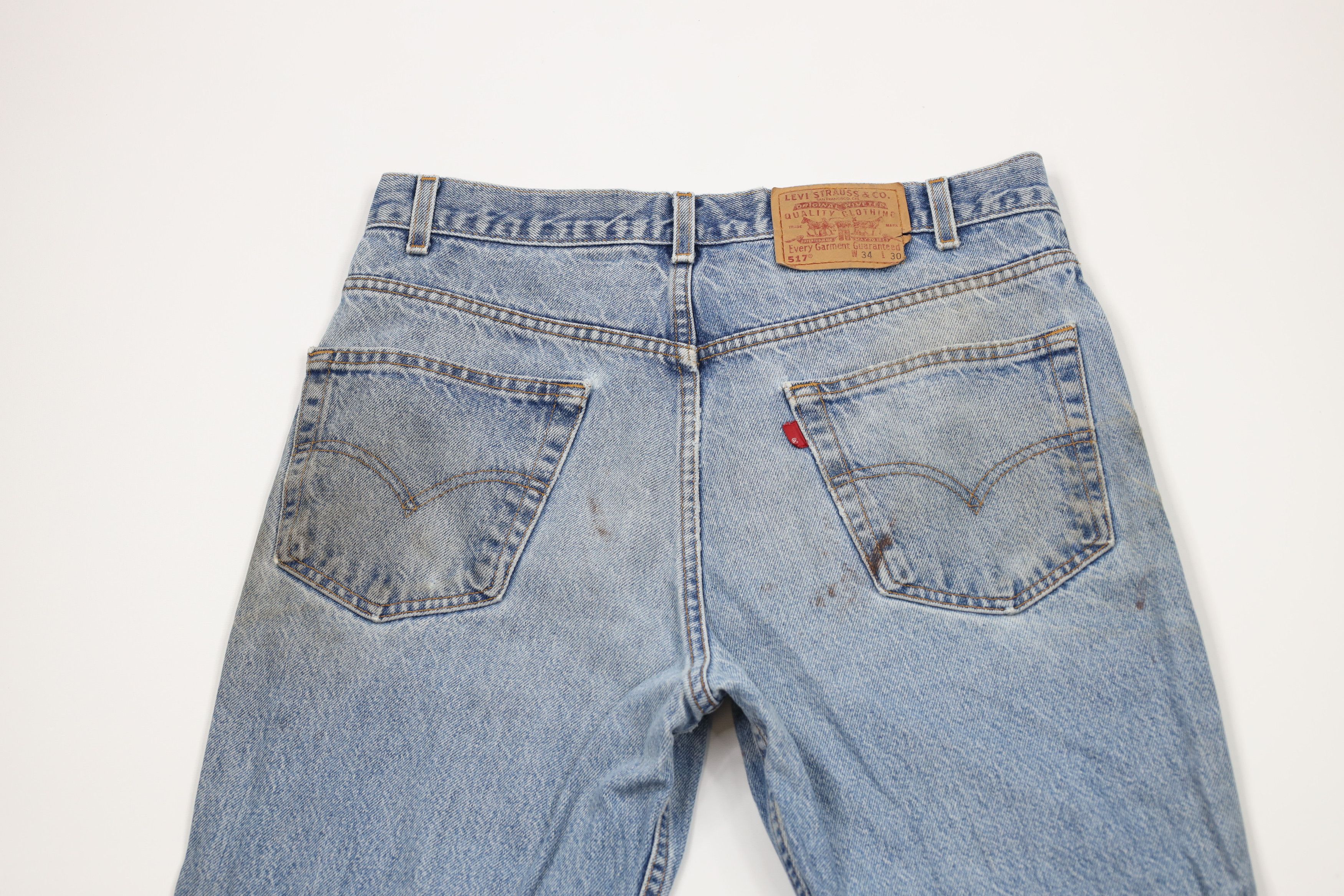 Levi's Vintage Y2K 2001 Levis 517 Flared Bootcut Denim Jeans Blue Size US 34 / EU 50 - 12 Thumbnail