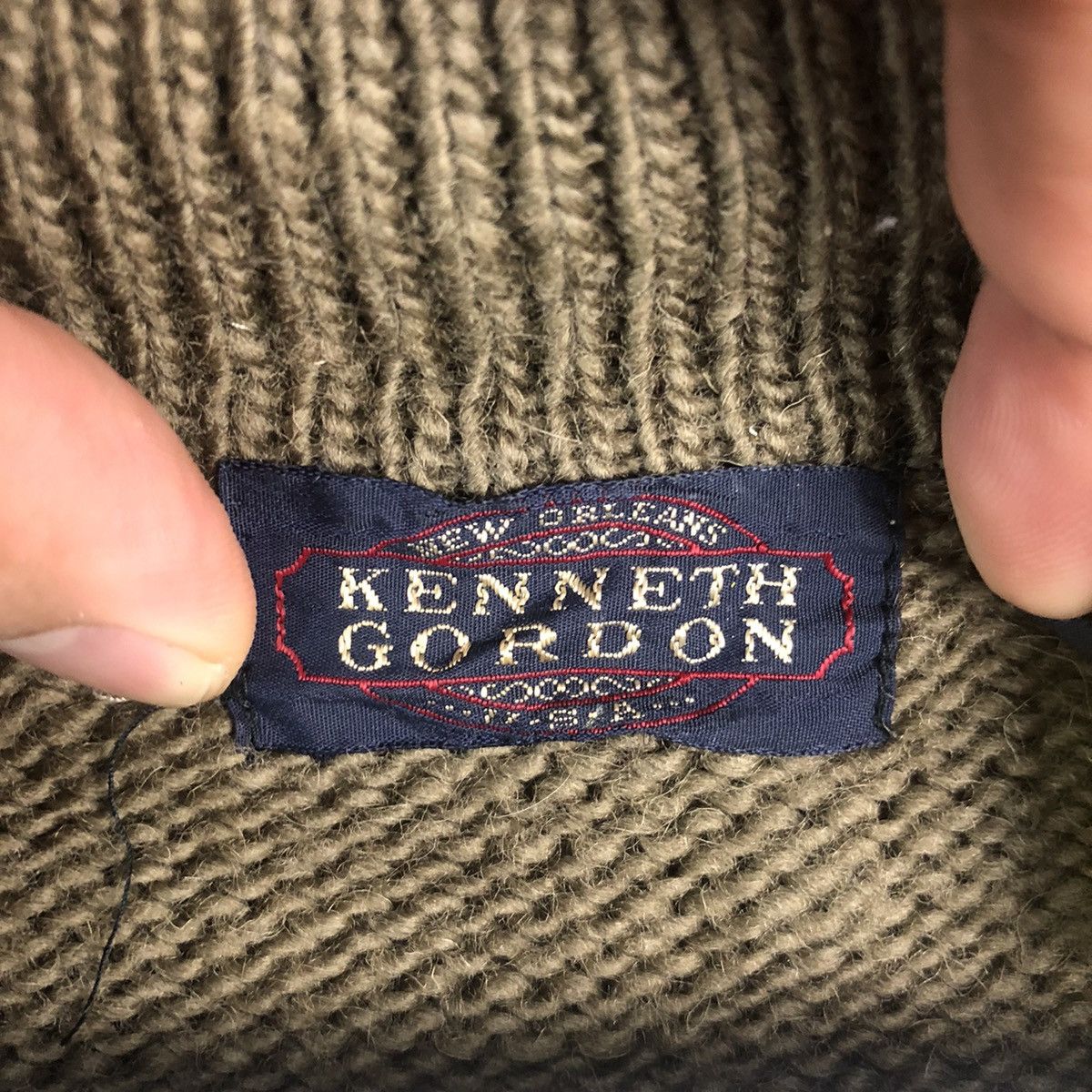 Homespun Knitwear × Japanese Brand Kenneth Gordon Green Knitwear #A2016 Size US M / EU 48-50 / 2 - 10 Thumbnail