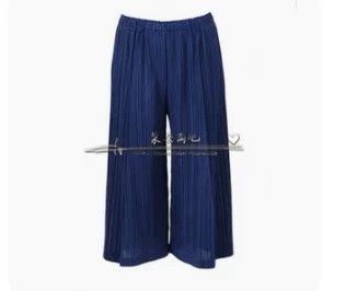 Issey Miyake issey miyake size:2 Dark blue pleated pants 2505-Nextarrow Size 42" / US 20 - 4 Thumbnail