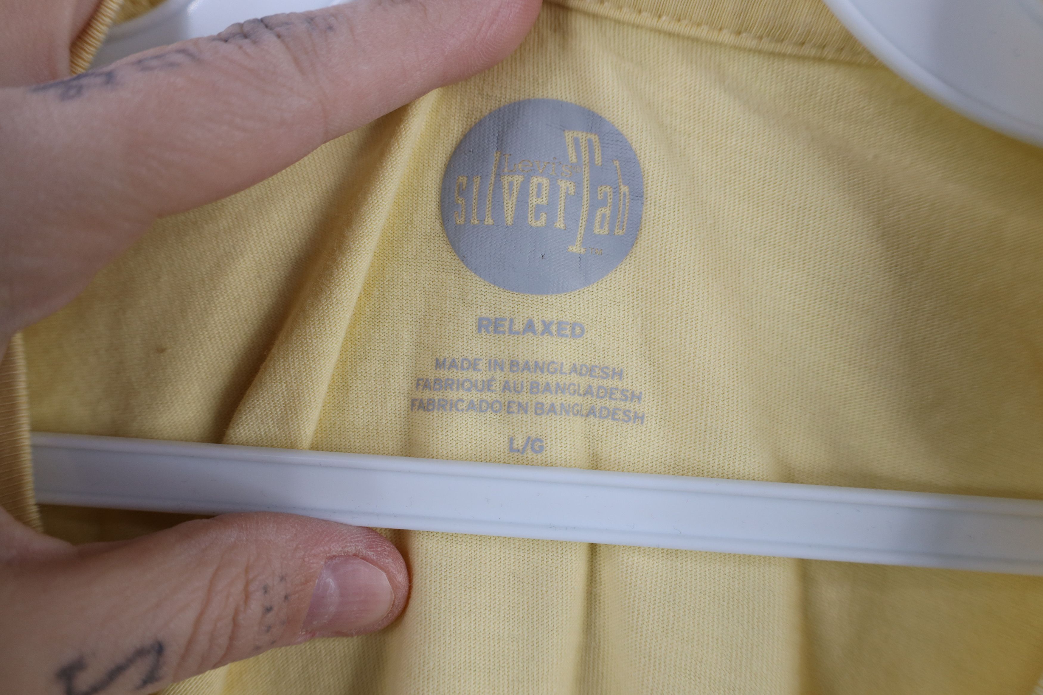 Levi's × Vintage Vintage 90s Y2K Levis Silvertab Baggy Relaxed Fit T-Shirt Size US L / EU 52-54 / 3 - 6 Thumbnail
