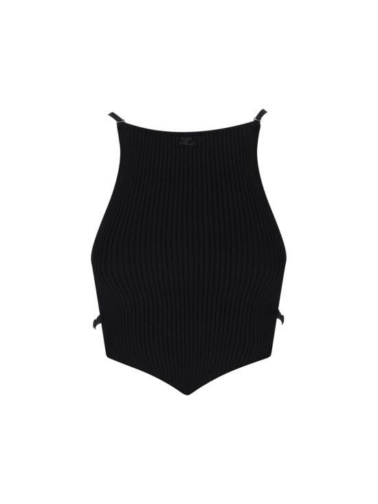 Courreges COURREGES Women Tops 125MTO383FI0001 9999 Black Size M / US 6-8 / IT 42-44 - 1 Thumbnail