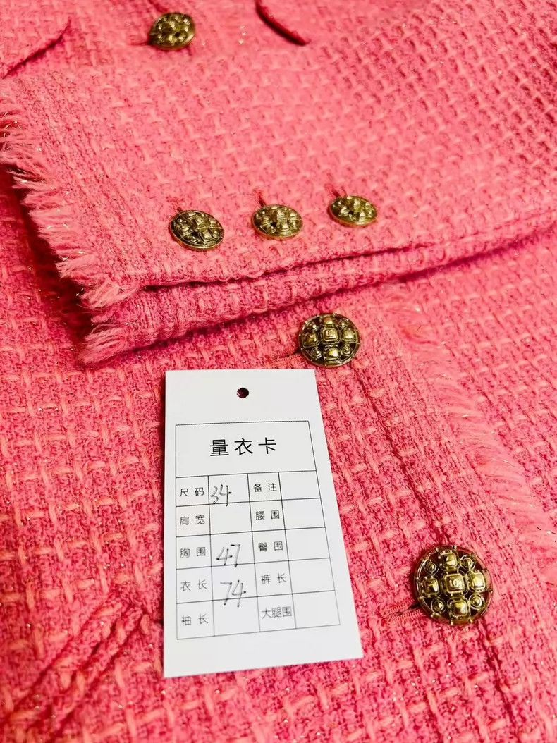 Chanel Chanel Four bags of watermelon red coats Size XXS / US 00 / IT 34 - 9 Thumbnail