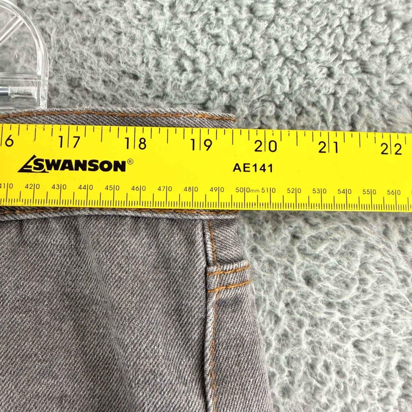Levi's VINTAGE Levi's 501 Original Jeans Men 42x30 Gray Button Fly Straight Leg Distressed Denim Jeans Size US 42 / EU 58 - 6 Thumbnail