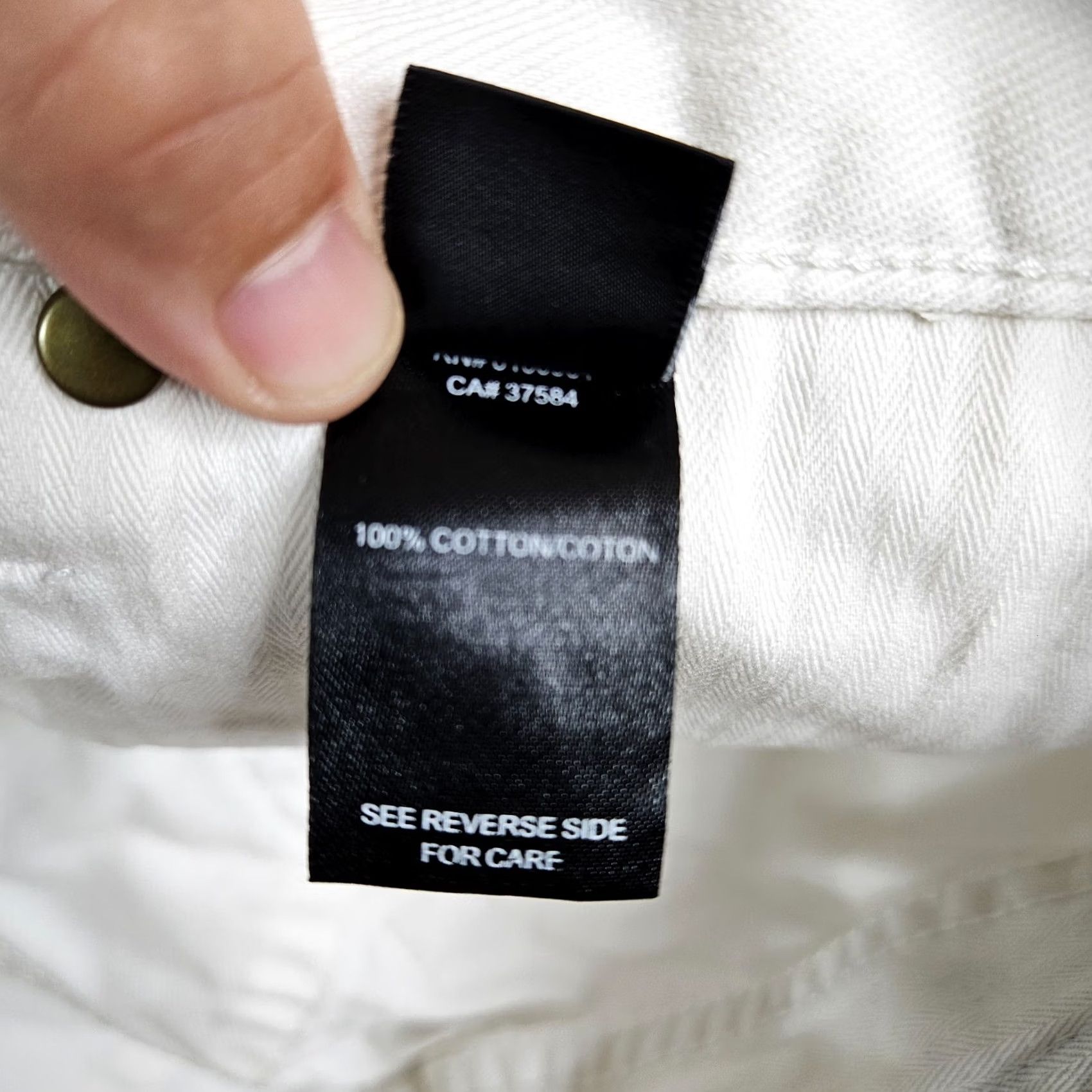 Prps PRPS Jeans Men White Mid-Rise Five Pocket Zippered Front Biker Sz 36 Stained Size US 36 / EU 52 - 5 Thumbnail