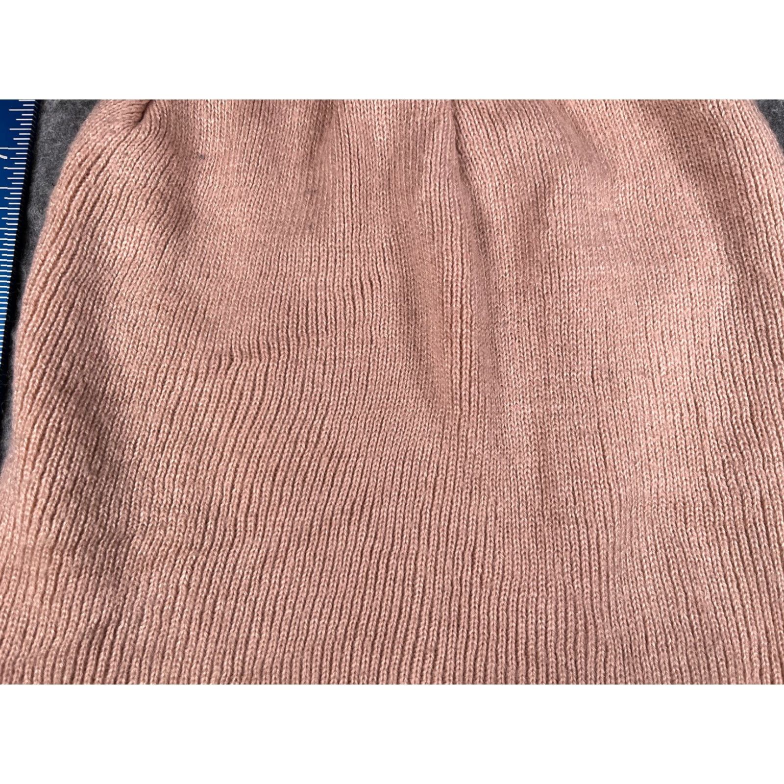 Pinko Unbranded Knit Beanie Hat Women One Size Pink Acrylic Pom Ski Winter Womens Size ONE SIZE - 2 Thumbnail