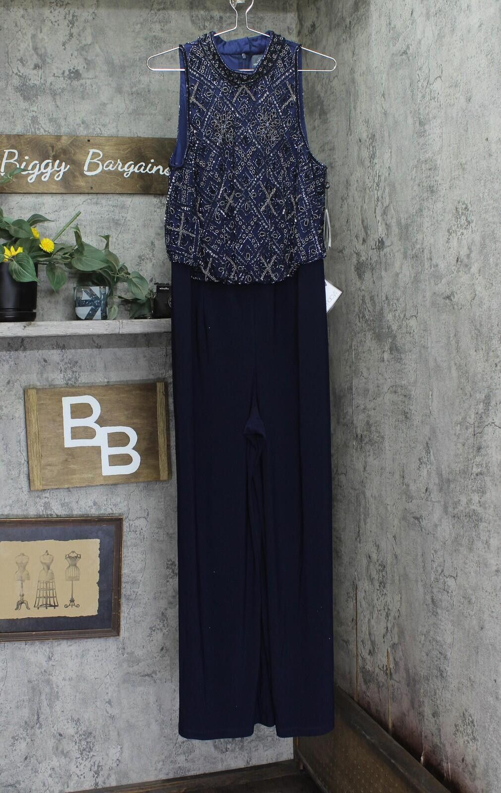 Other Adrianna Papell Size Wide Leg Jumpsuit Light Navy Blue 16w Size 38" / US 16 / IT 52 - 1 Thumbnail
