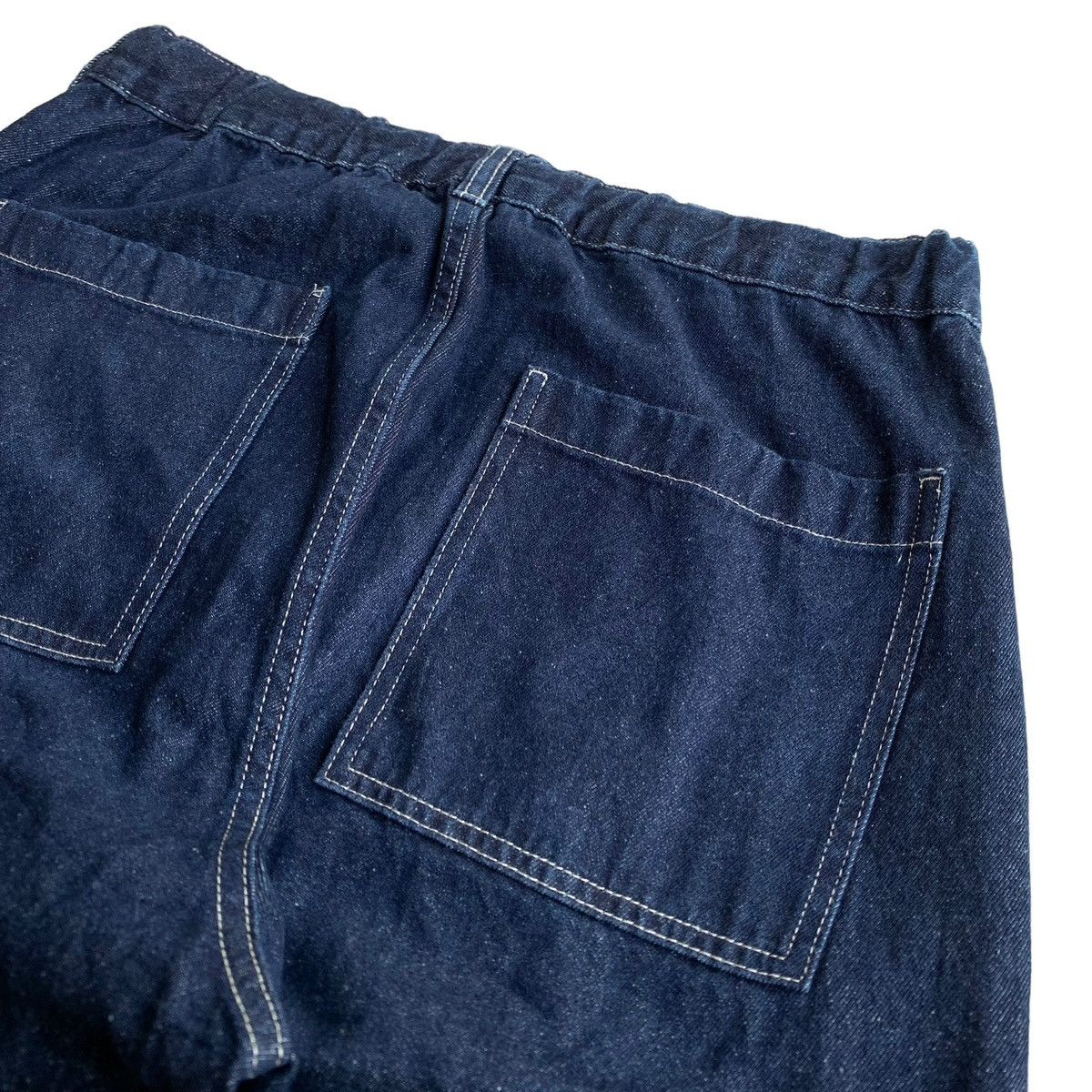 Japanese Brand Japanese Brand Contrasting Stitch GU Wide Baggy Jeans Size US 32 / EU 48 - 4 Thumbnail