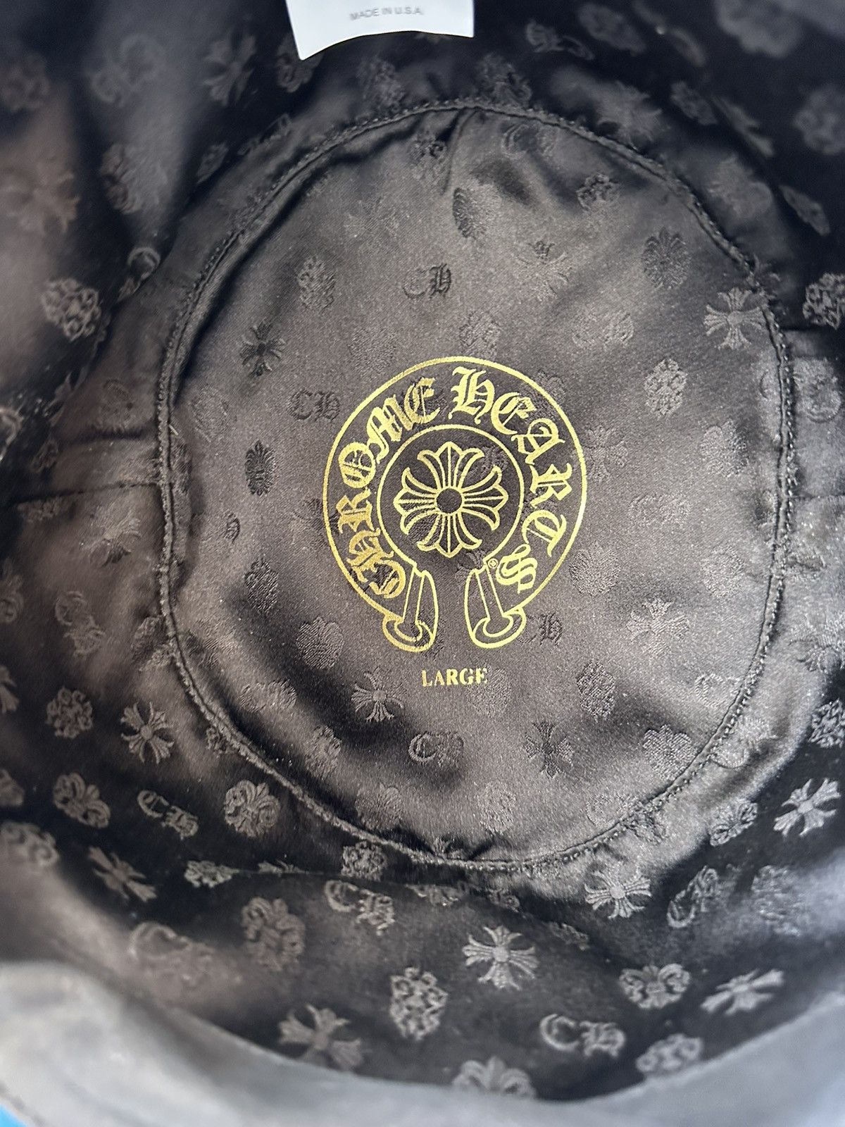 Chrome Hearts Chrome Hearts Turquoise CROSS PATCH FLOOD Bucket leather hat Size ONE SIZE - 8 Thumbnail