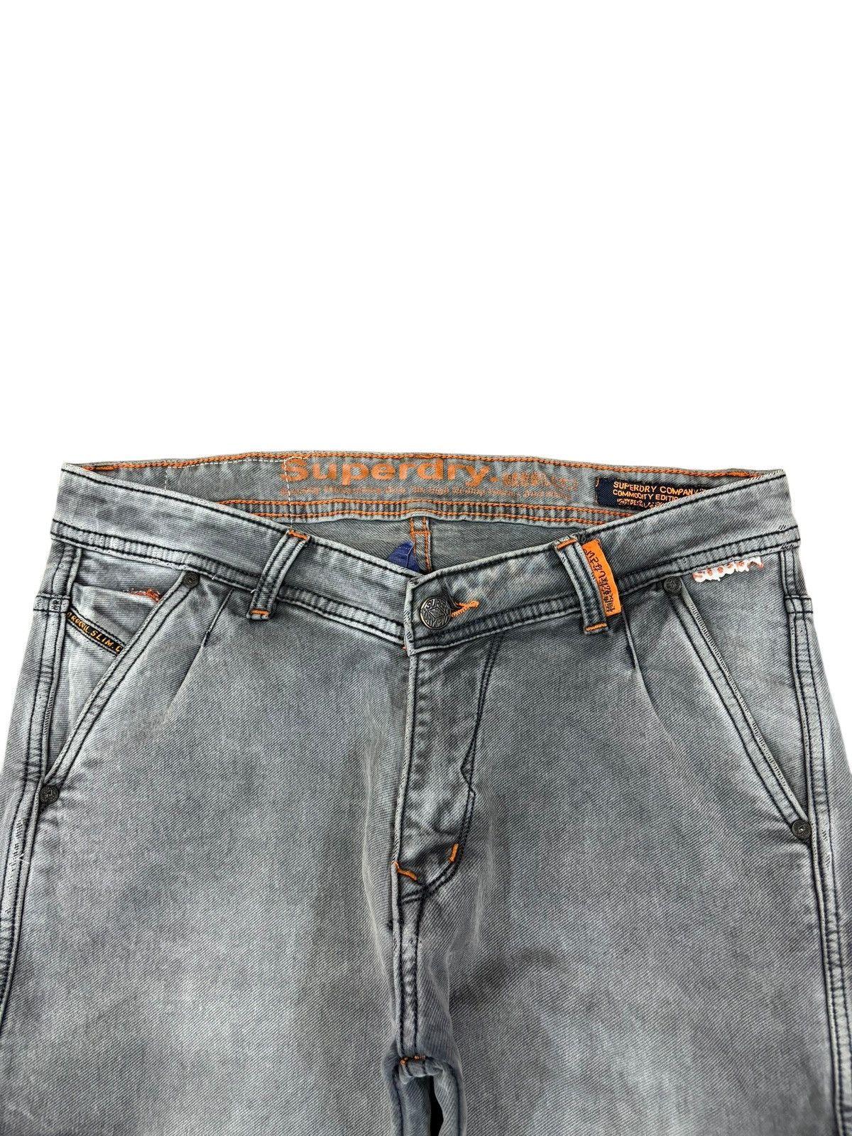 Superdry Vintage Superdry Charcoal Wash Cargo Jeans Size US 33 - 4 Thumbnail
