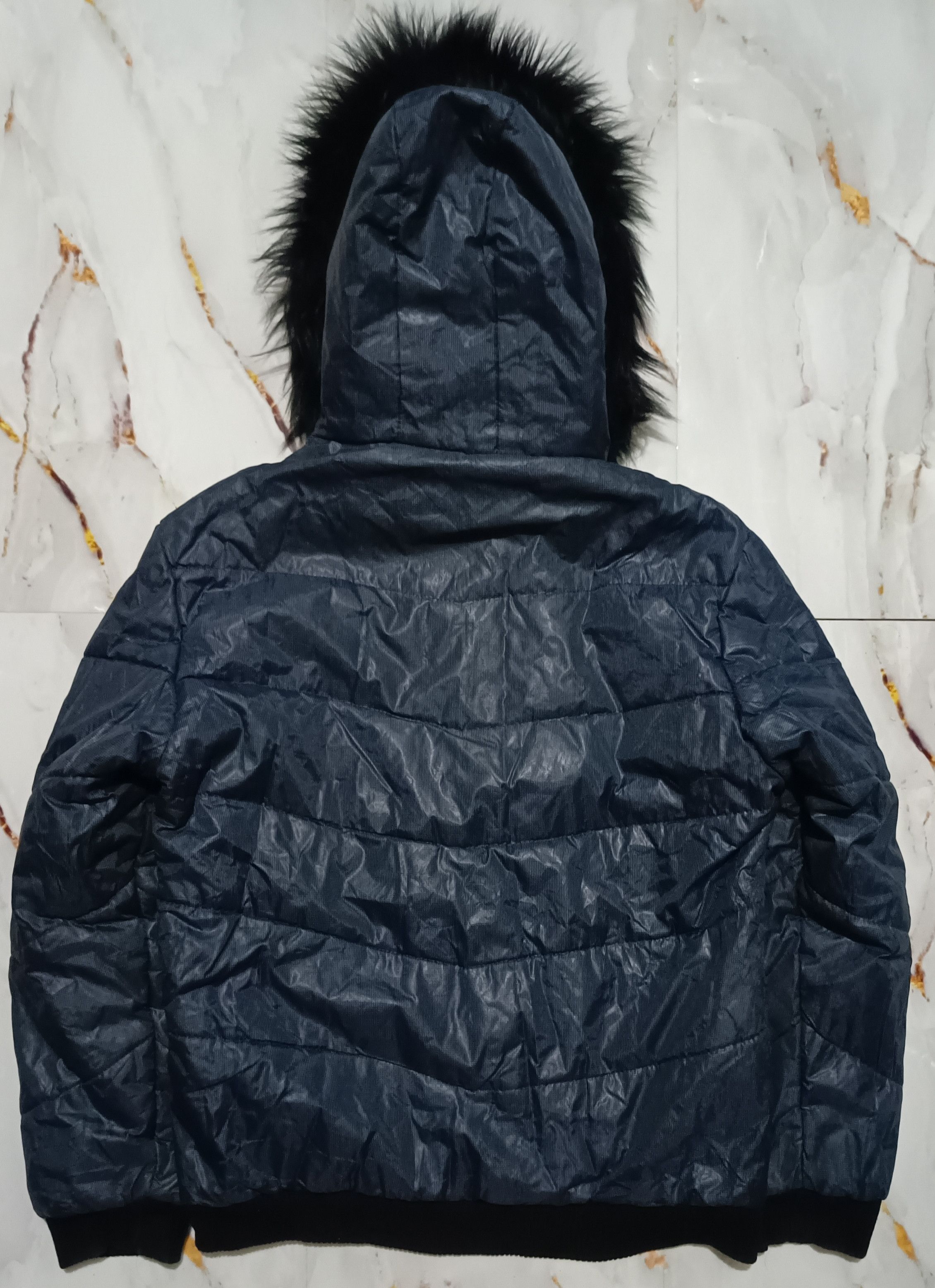 If Six Was Nine Rare Tokyo Double Layer Over Zipper Fur Puffer Blue jacket Size US L / EU 52-54 / 3 - 2 Thumbnail