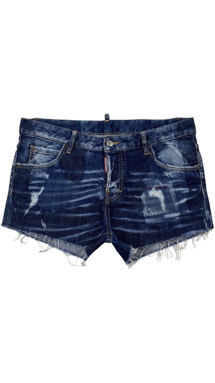 Dsquared2 LASTDROP🔥 Dsquared D2 Cool Girl Jeans Distressed Mini Shorts Size 30" / US 8 / IT 44 - 2 Thumbnail