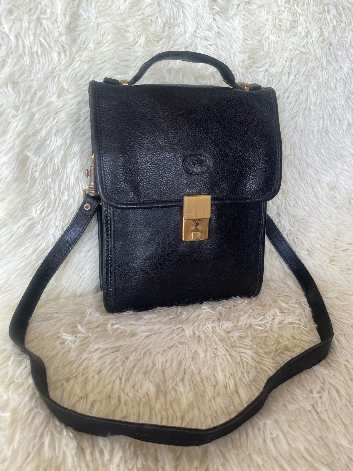 Leather × Longchamp × Vintage Vintage Longchamp Sling Shoulder Bag Size ONE SIZE - 2 Thumbnail