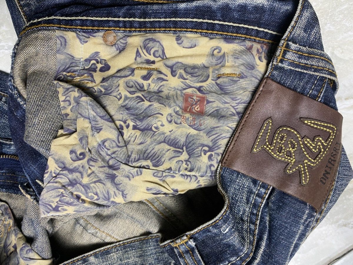 Japanese Brand Oniarai Devil@Satan Embroidered Jeans Size US 32 / EU 48 - 17 Thumbnail
