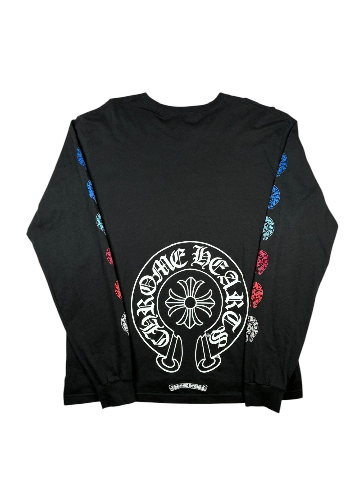 Chrome Hearts Chrome Hearts Multi Color Horseshoe Long Sleeve T-Shirt Size US XL / EU 56 / 4 - 5 Thumbnail