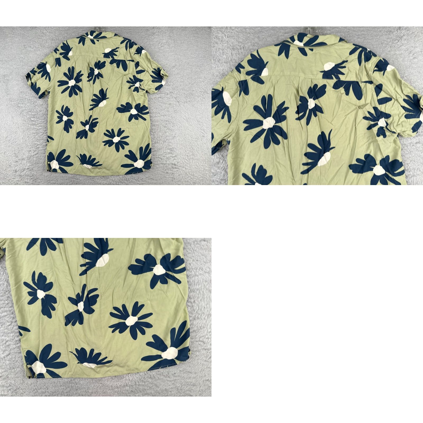 Vintage Original Use Shirt Adult Medium Green Floral Hawaiian 100% Rayon Button Up Size US M / EU 48-50 / 2 - 9 Thumbnail