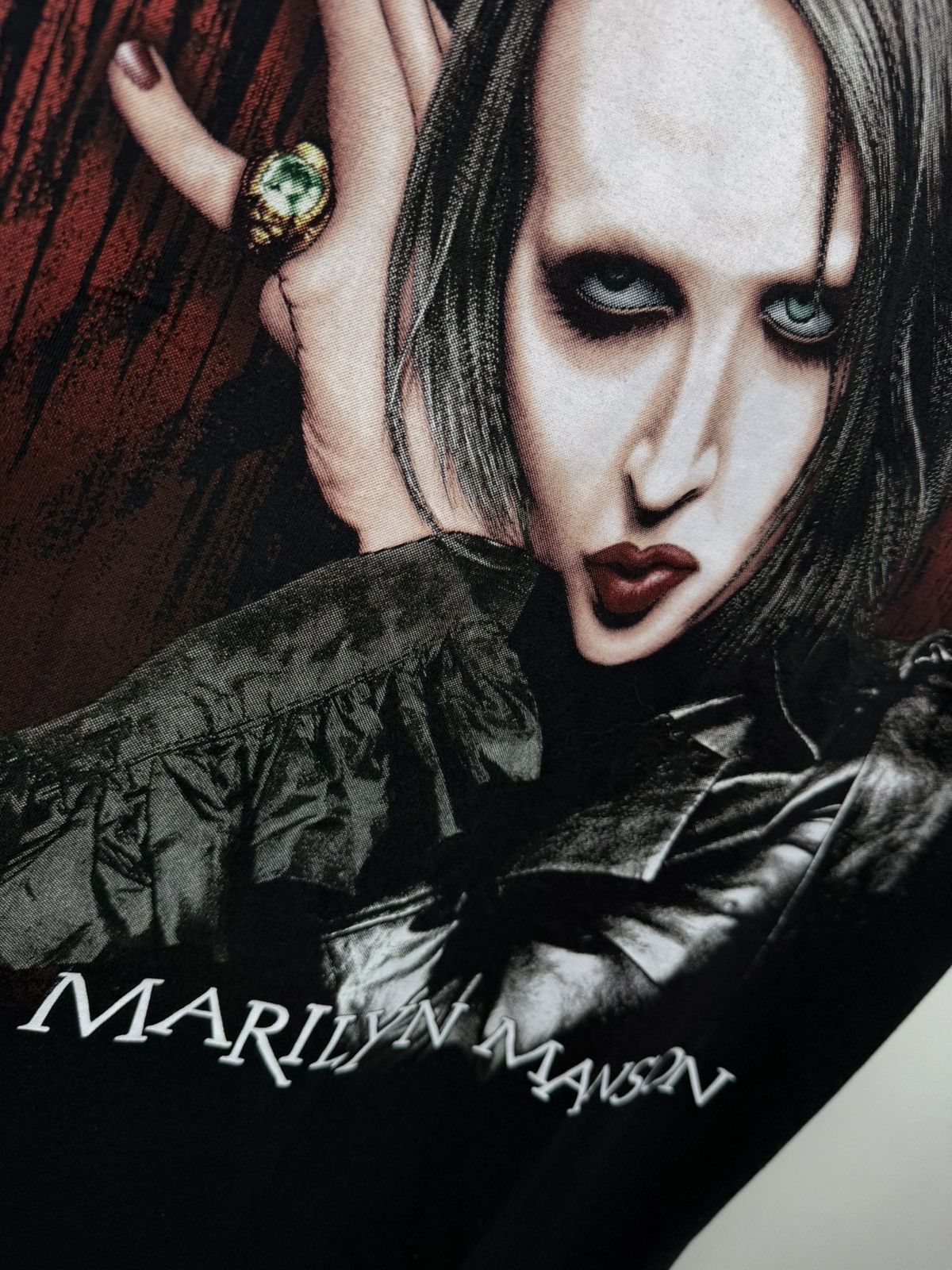 Band Tees Vintage Marilyn Manson Merch Band tee Metal Big logo 90s Size US L / EU 52-54 / 3 - 6 Thumbnail