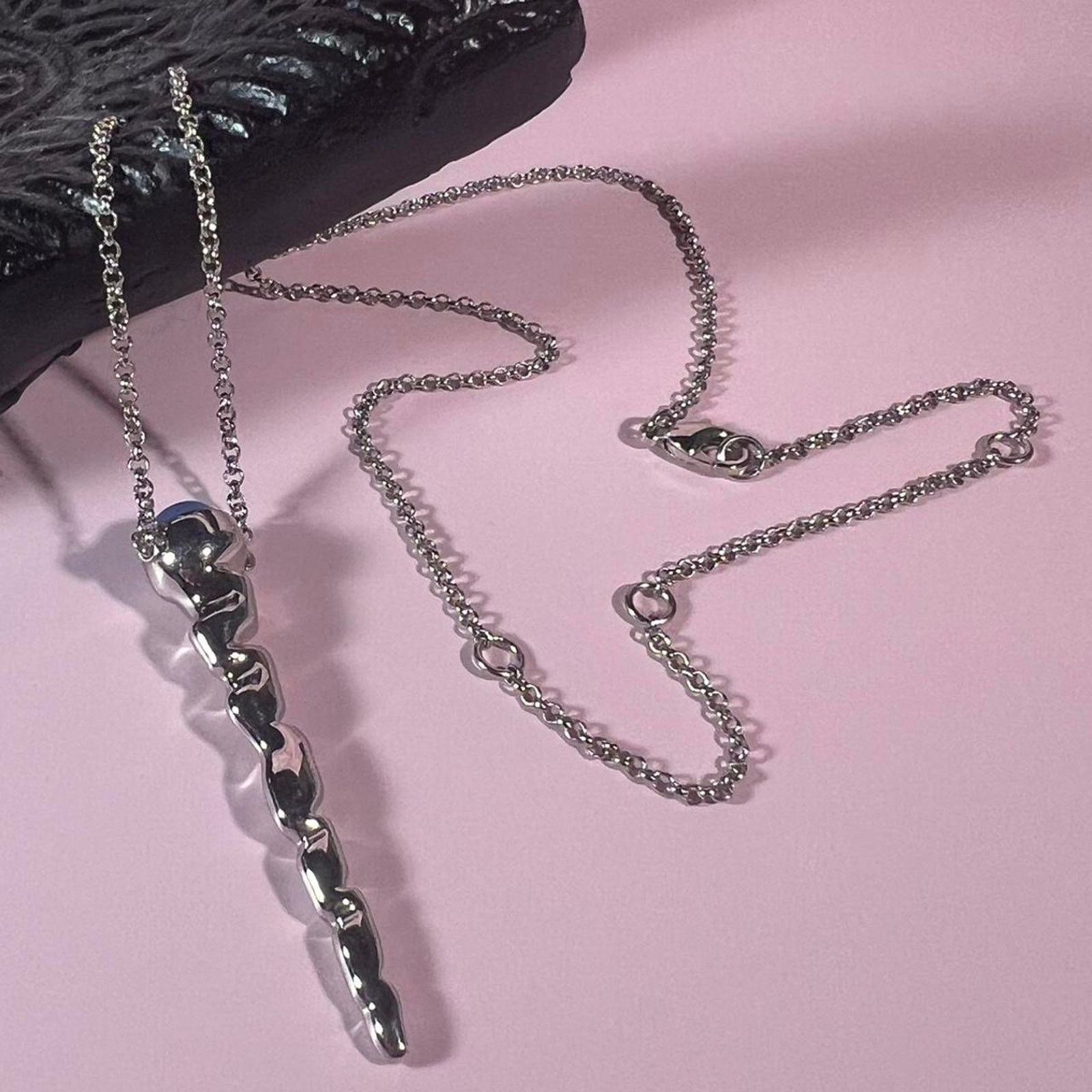 Jewelry Hespera Silver Unicorn Horn Necklace, Women's