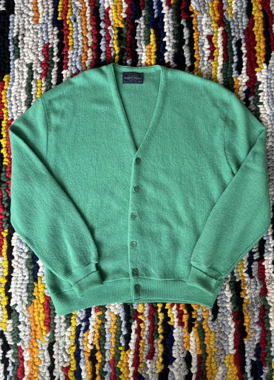 Vintage Vintage Robert Bruce Wool Cardigan Size US XL / EU 56 / 4 - 1 Thumbnail