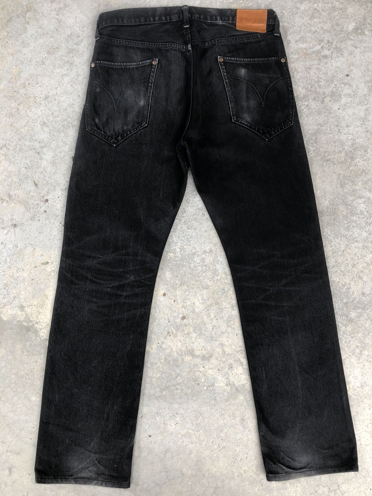 image of J S Homestead x Ppfm Japanese Journal Standard Homestead Distressed Jeans in Black, Men's (Size 32)