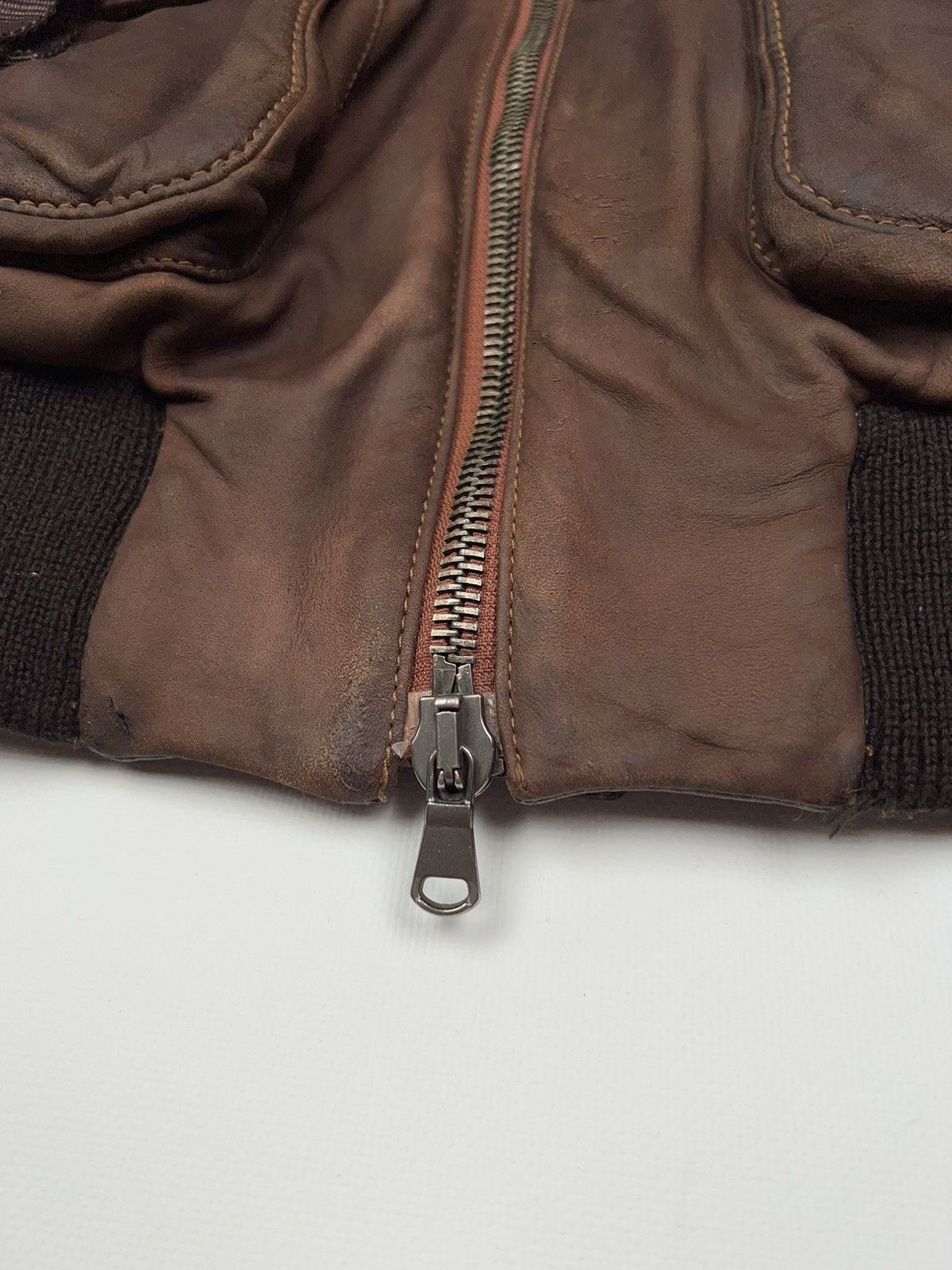 Pal Zileri Pal Zileri Lab Leather Hooded Bomber Jacket Aviator Fly Size US M / EU 48-50 / 2 - 6 Thumbnail