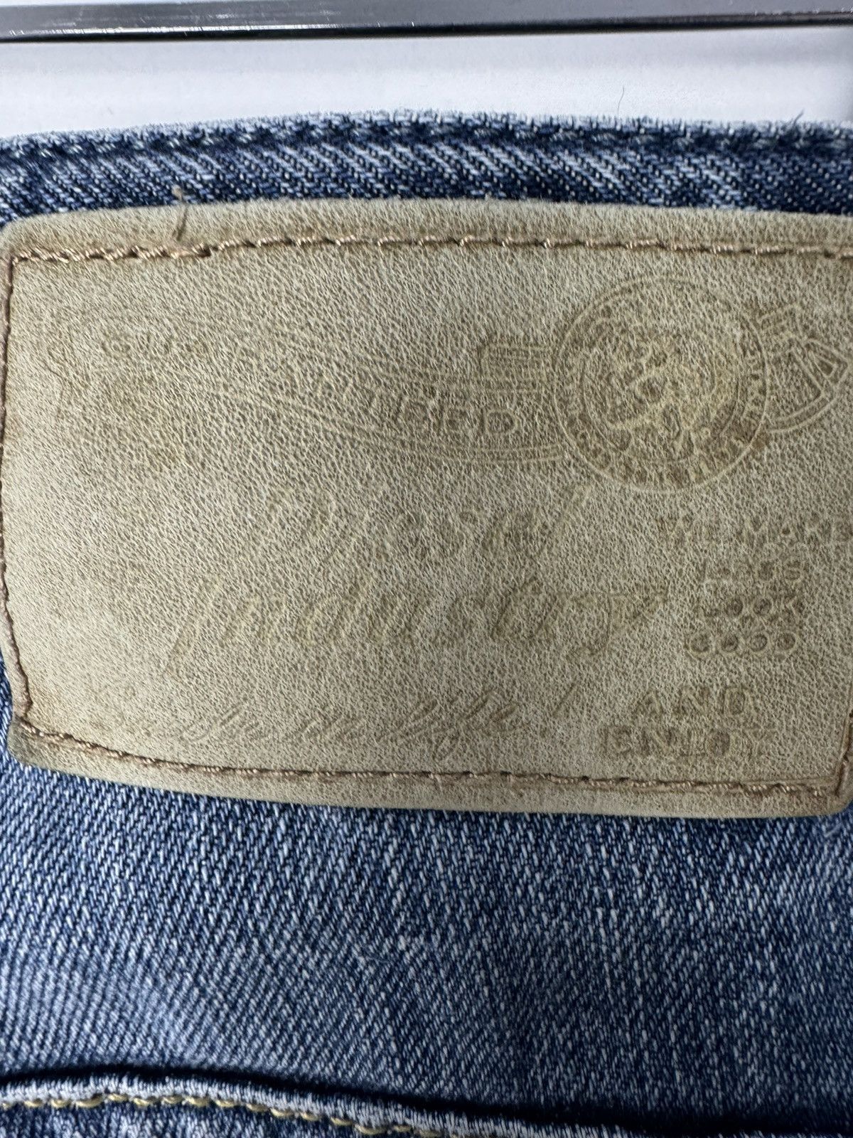 Diesel Crazy Vintage Y2K Diesel Thavar Skinny Destroyed Denim Jeans Size US 31 - 20 Thumbnail