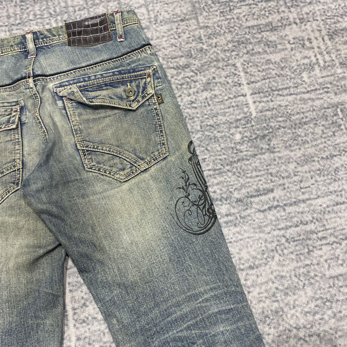 Hysteric Glamour Flare☠️ Morgan Homme Mud Wash Jeans Punk Y2K Grunge Size US 31 - 11 Thumbnail