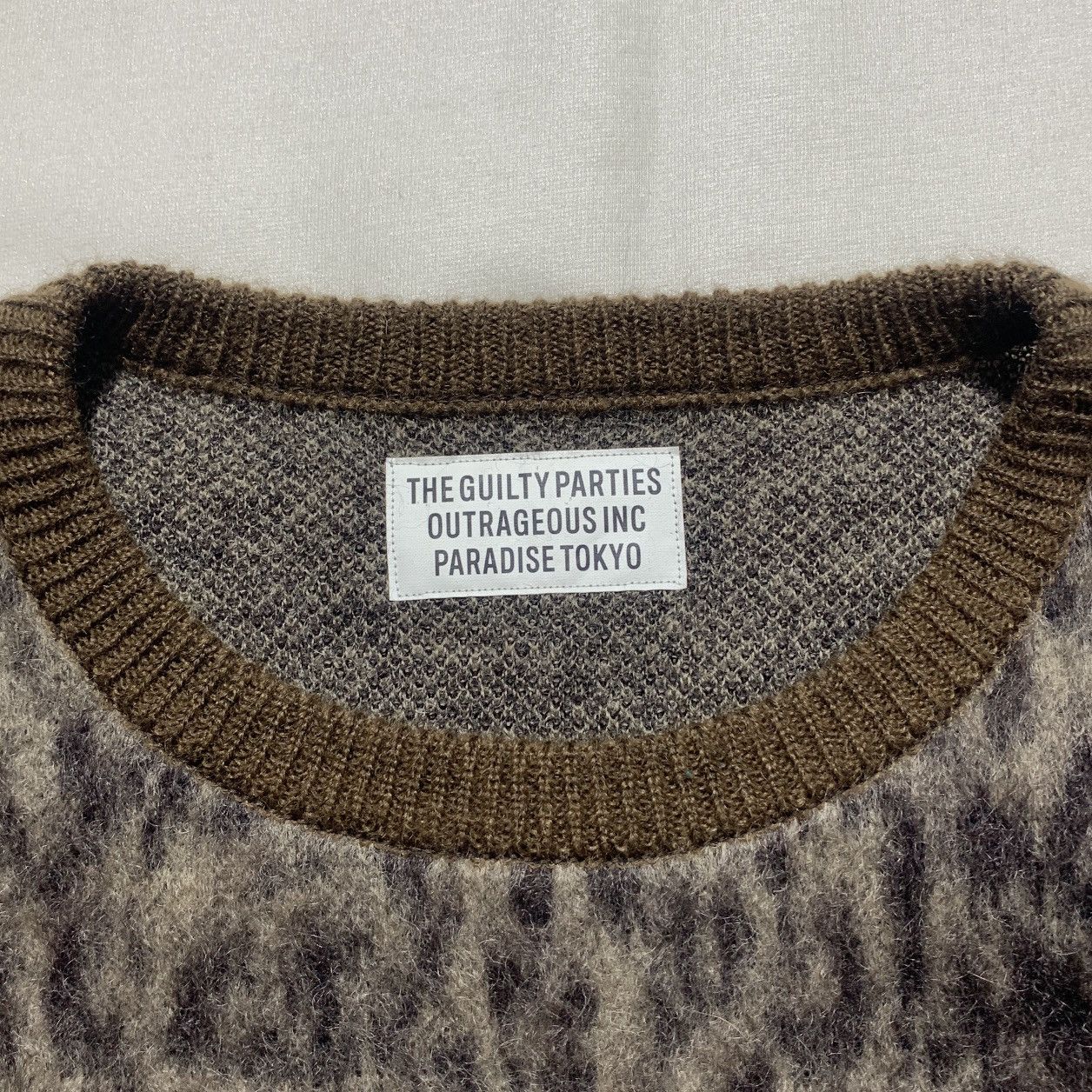 Wacko Maria WACKO MARIA LEOPARD MOHAIR CREWNECK Size US XL / EU 56 / 4 - 2 Thumbnail