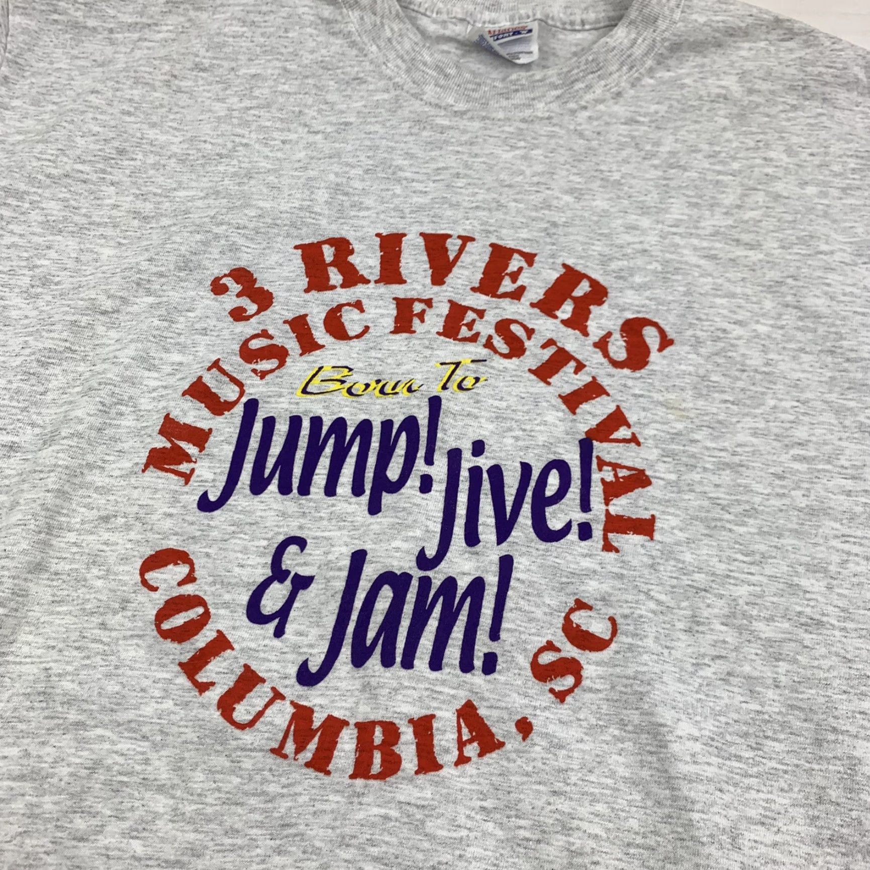 Hanes Vintage 3 Rivers Music Festival Columbia South Carolina T Shirt Adult Large Y2K Size US L / EU 52-54 / 3 - 2 Thumbnail