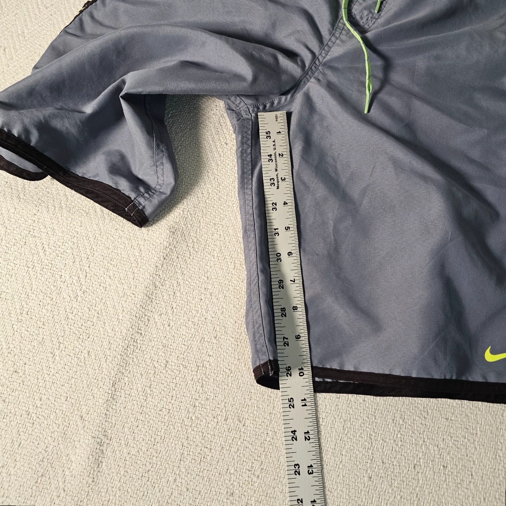 Nike Nike Geometric Print Swim Trunk Board Shorts Mens Light Dark Blue M Size US 31 - 5 Thumbnail