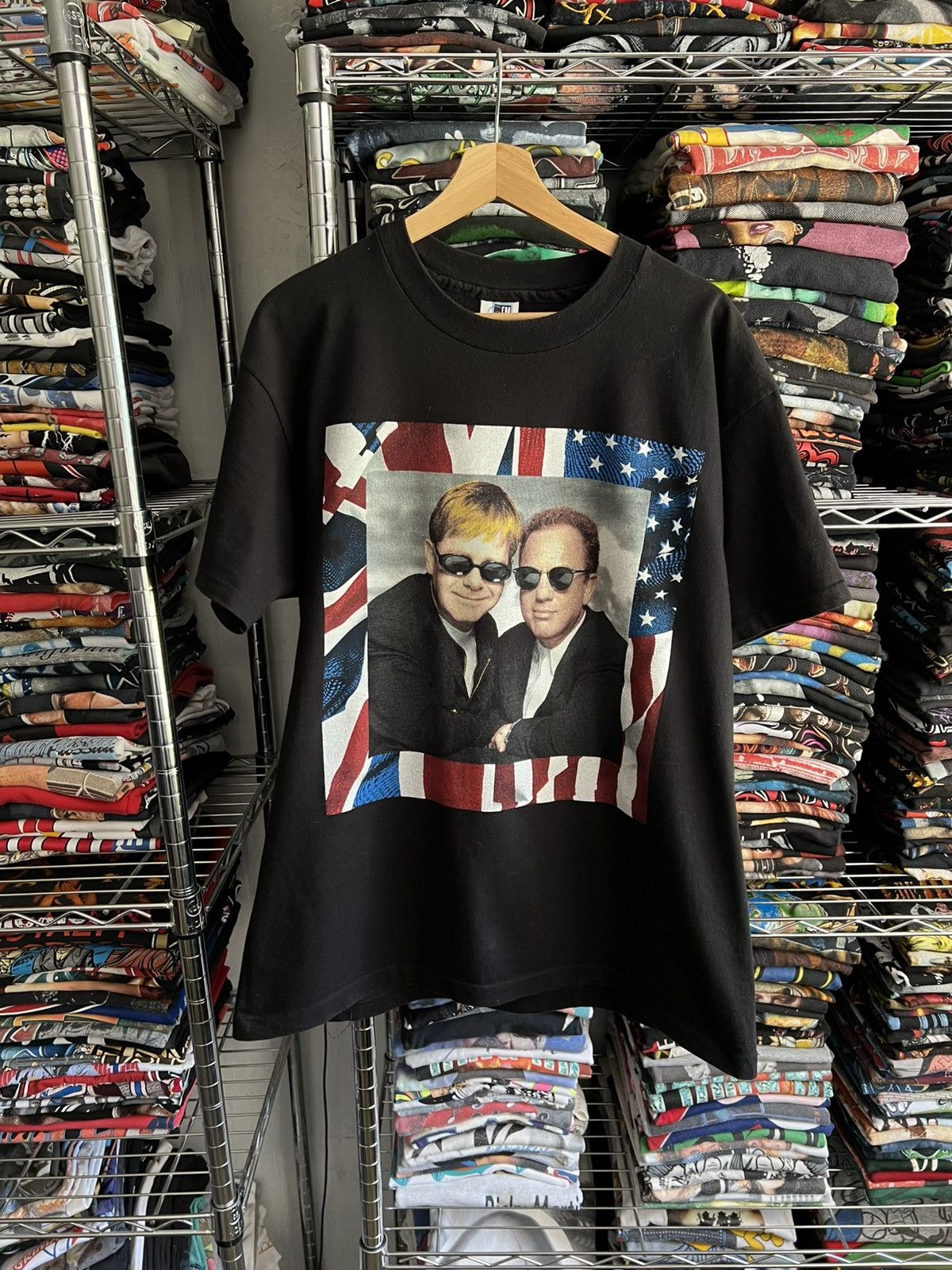 Band Tees 1994 Billy Joel Elton John Single Stitch Tee Size US XL / EU 56 / 4 - 1 Thumbnail