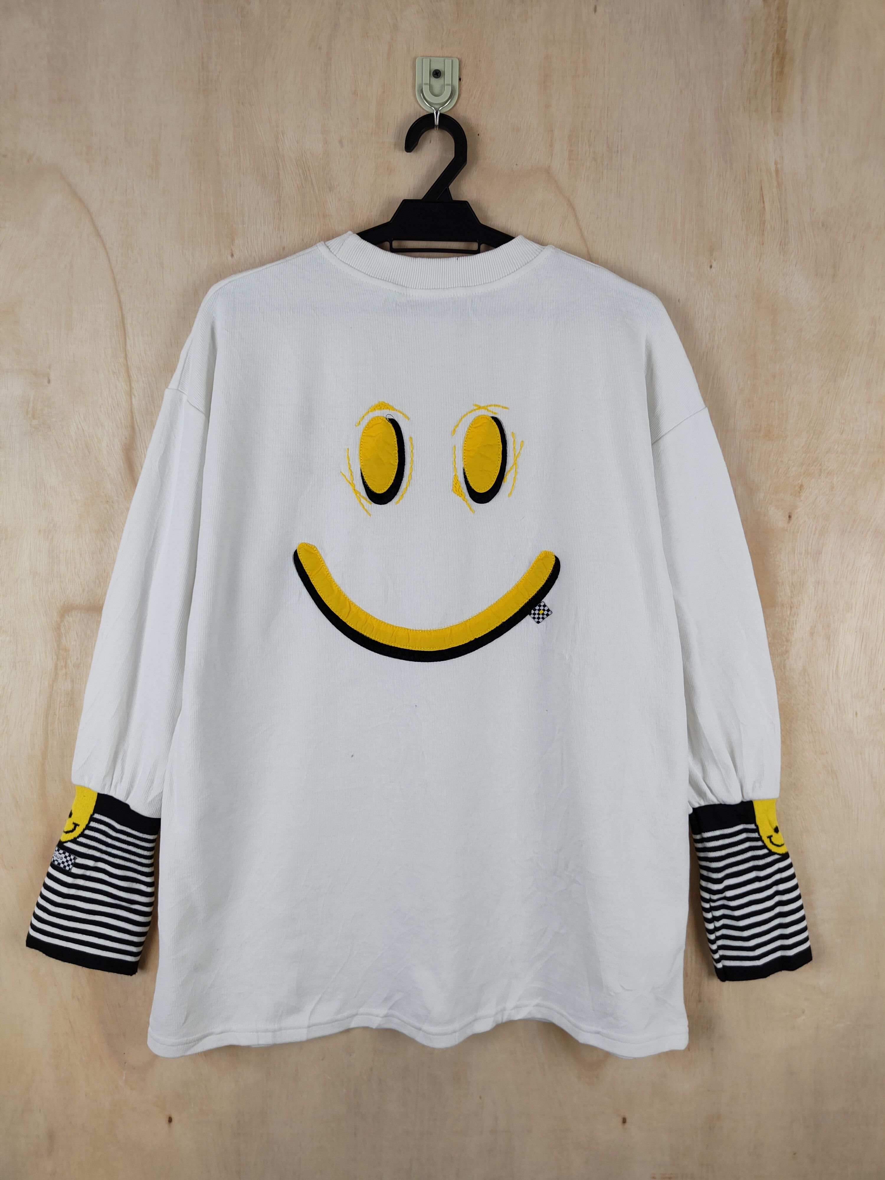 Japanese Brand Japan brand like kapital White big smile Sweatshirts #S2517 Size US L / EU 52-54 / 3 - 1 Thumbnail