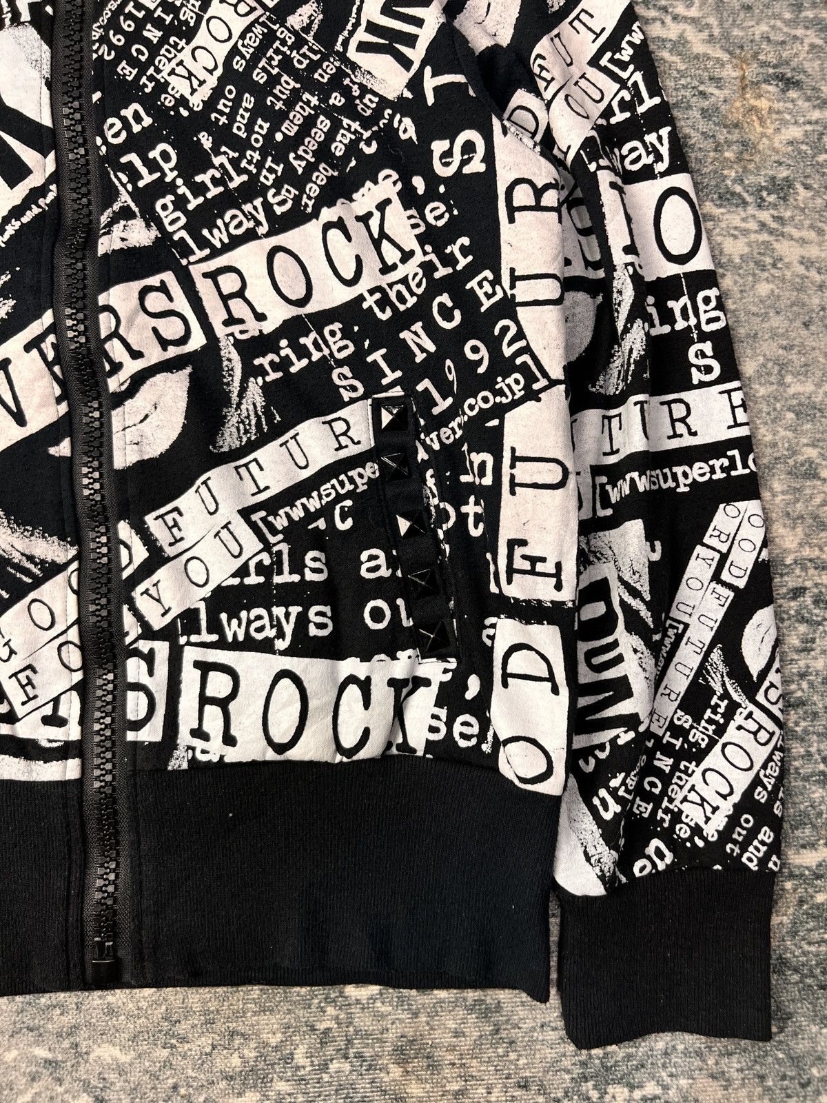 Hysteric Glamour Super Lovers Fullprint Punk Black Hoodie Size US M / EU 48-50 / 2 - 5 Thumbnail