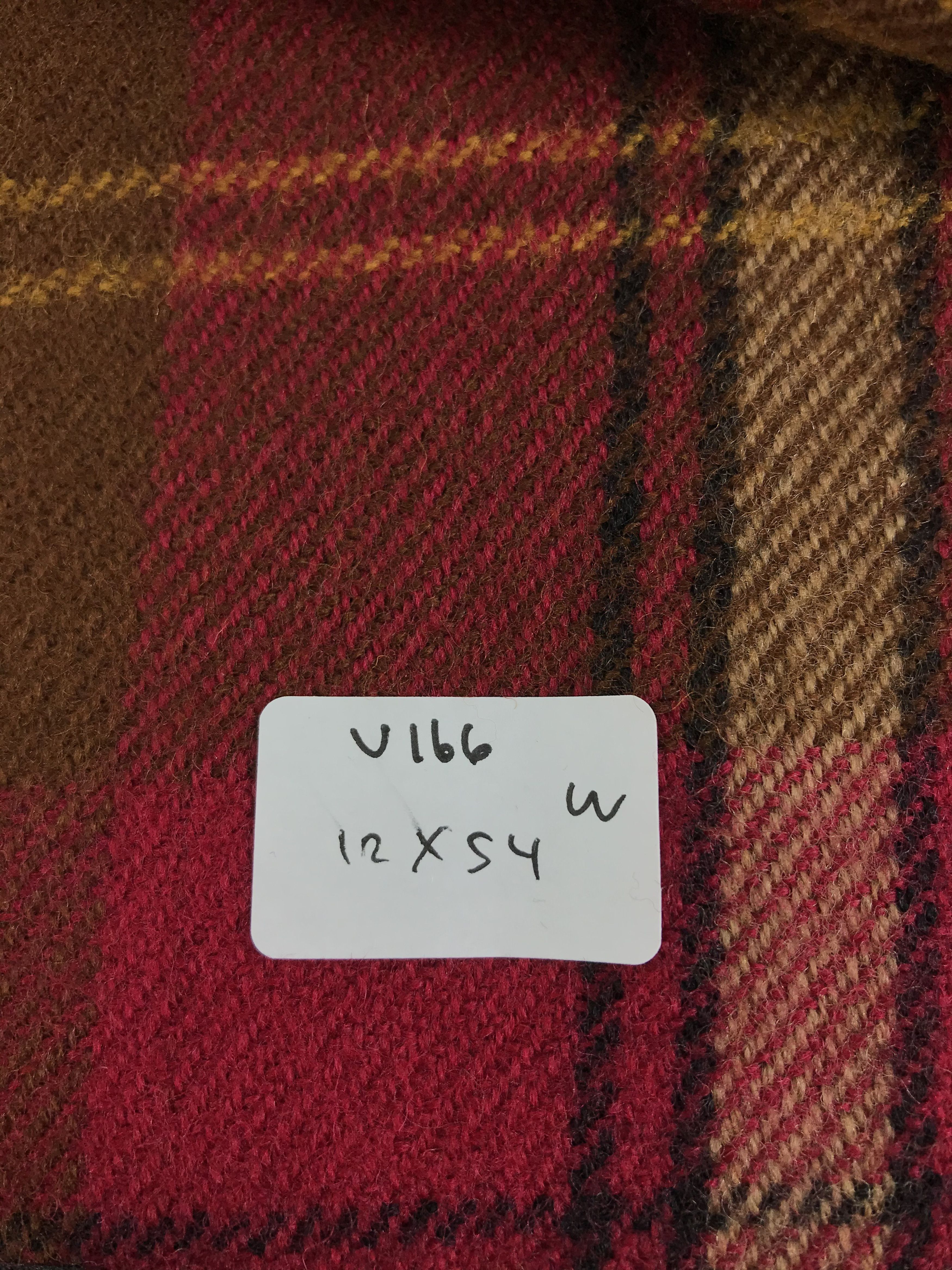 Pierre Cardin Pierre Cardin Tartan Wool Scarf Muffler V166 Size ONE SIZE - 6 Thumbnail