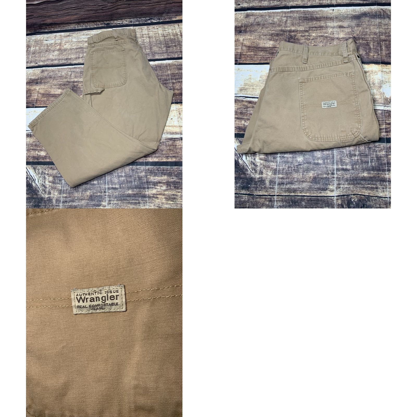 Wrangler Wrangler Carpenter Pants Mens Sz 40 x 30 Lt Brown Tan Cotton Pockets Hammer Loop Size US 40 / EU 56 - 8 Thumbnail