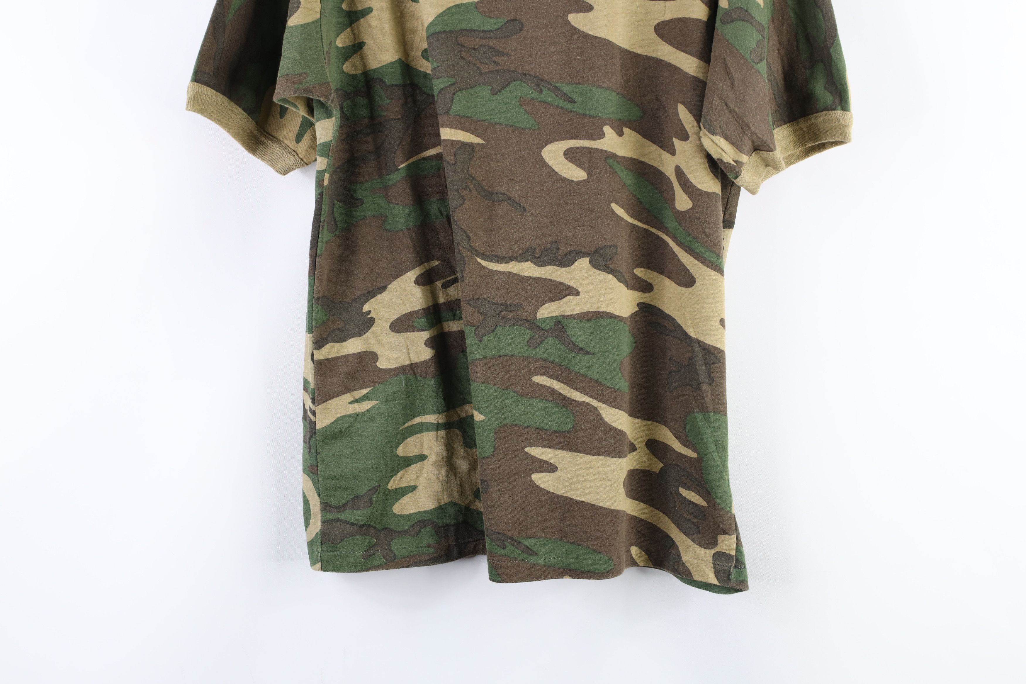 Vintage Vintage 90s Streetwear Short Sleeve Ringer T-Shirt USA Size US XL / EU 56 / 4 - 3 Thumbnail