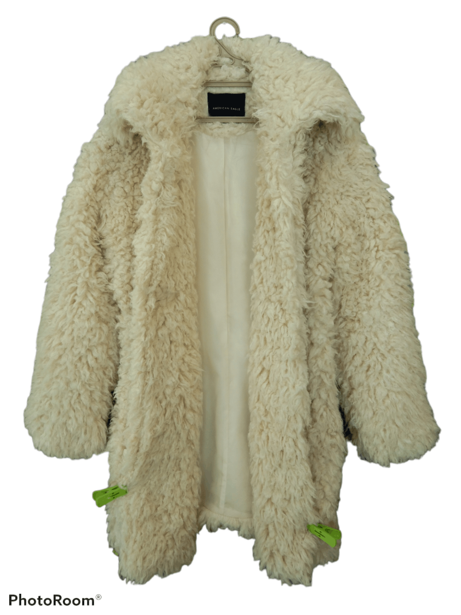 American Eagle Outfitters AW AMERICAN EAGLE FAUX FUR LONG CARDIGAN Size S / US 4 / IT 40 - 2 Thumbnail
