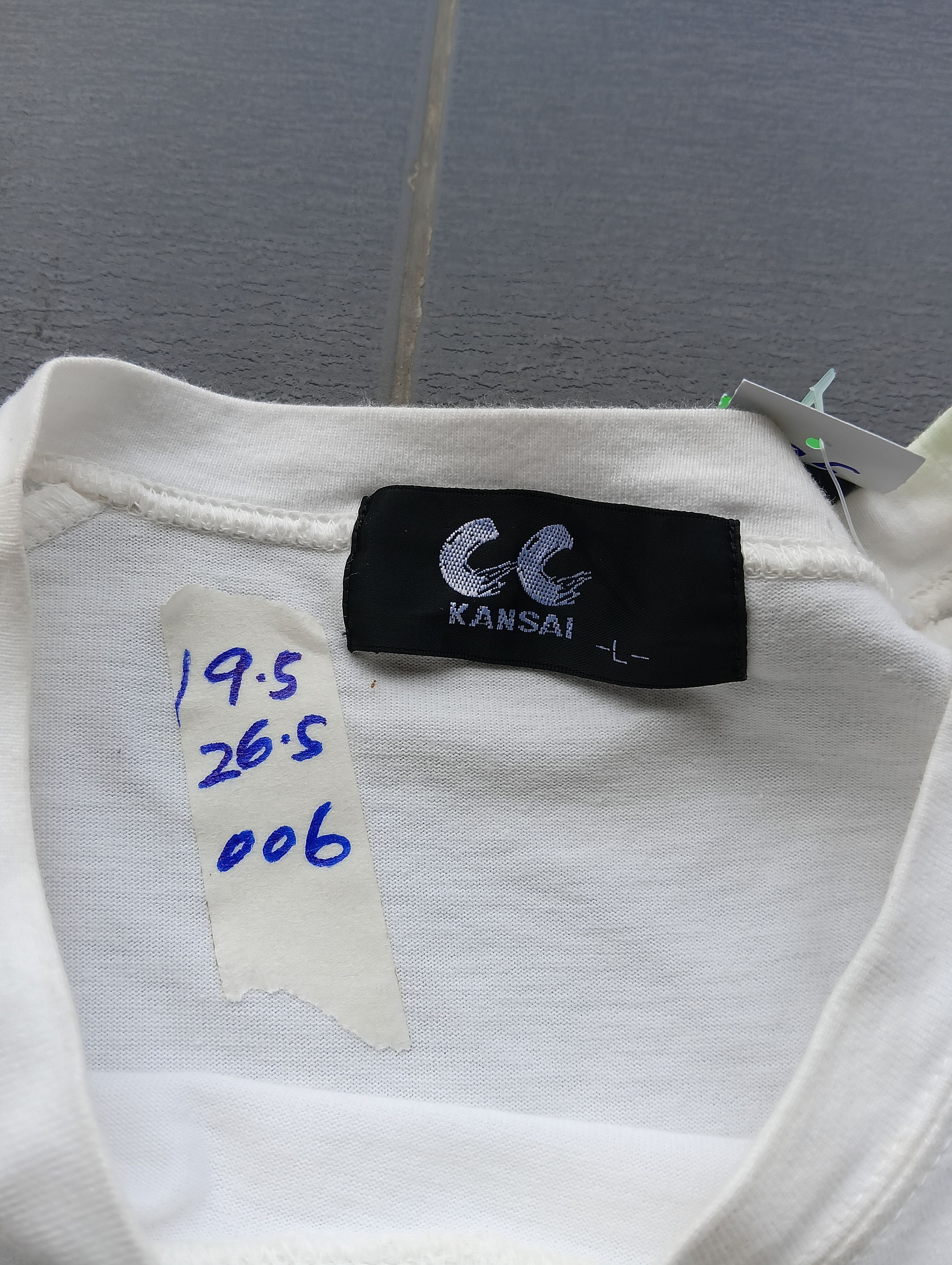 Japanese Brand vintage CC KANSAI BIG LOGO tshirt 90s Size US M / EU 48-50 / 2 - 3 Thumbnail