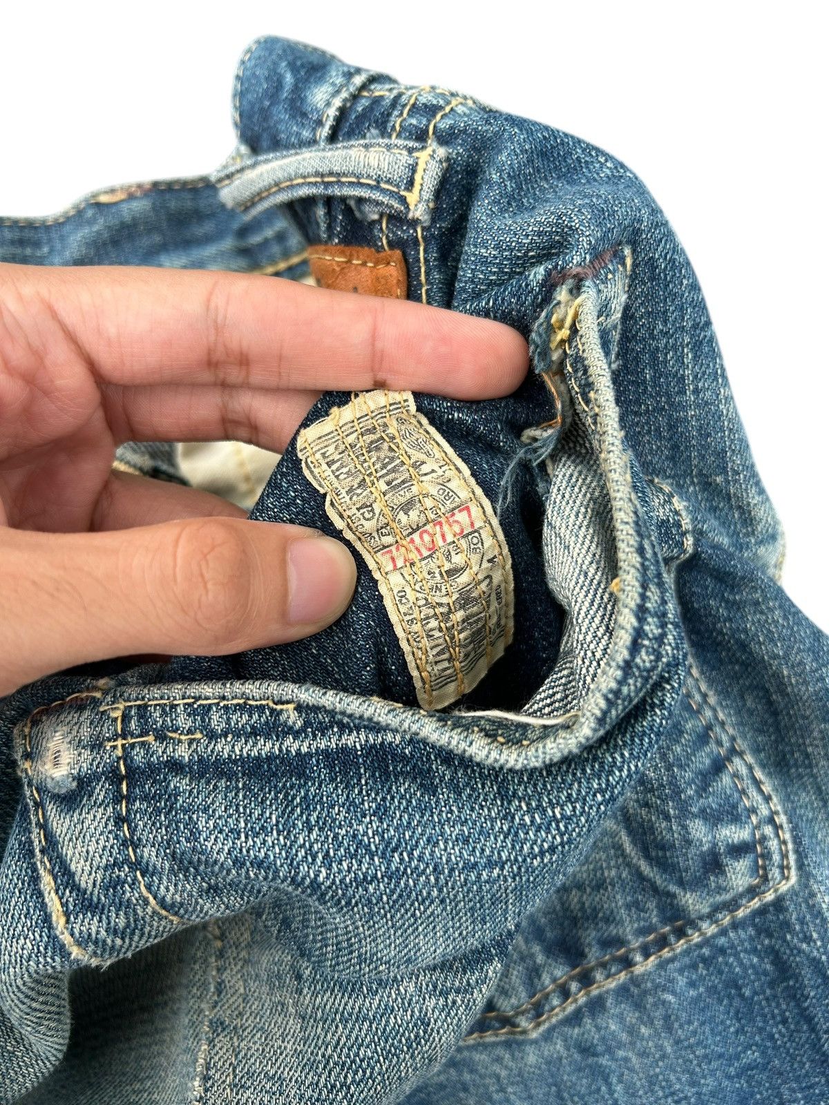 Kapital Vintage Real McCoy Selvedge Distressed Denim Jeans Size US 31 - 7 Thumbnail