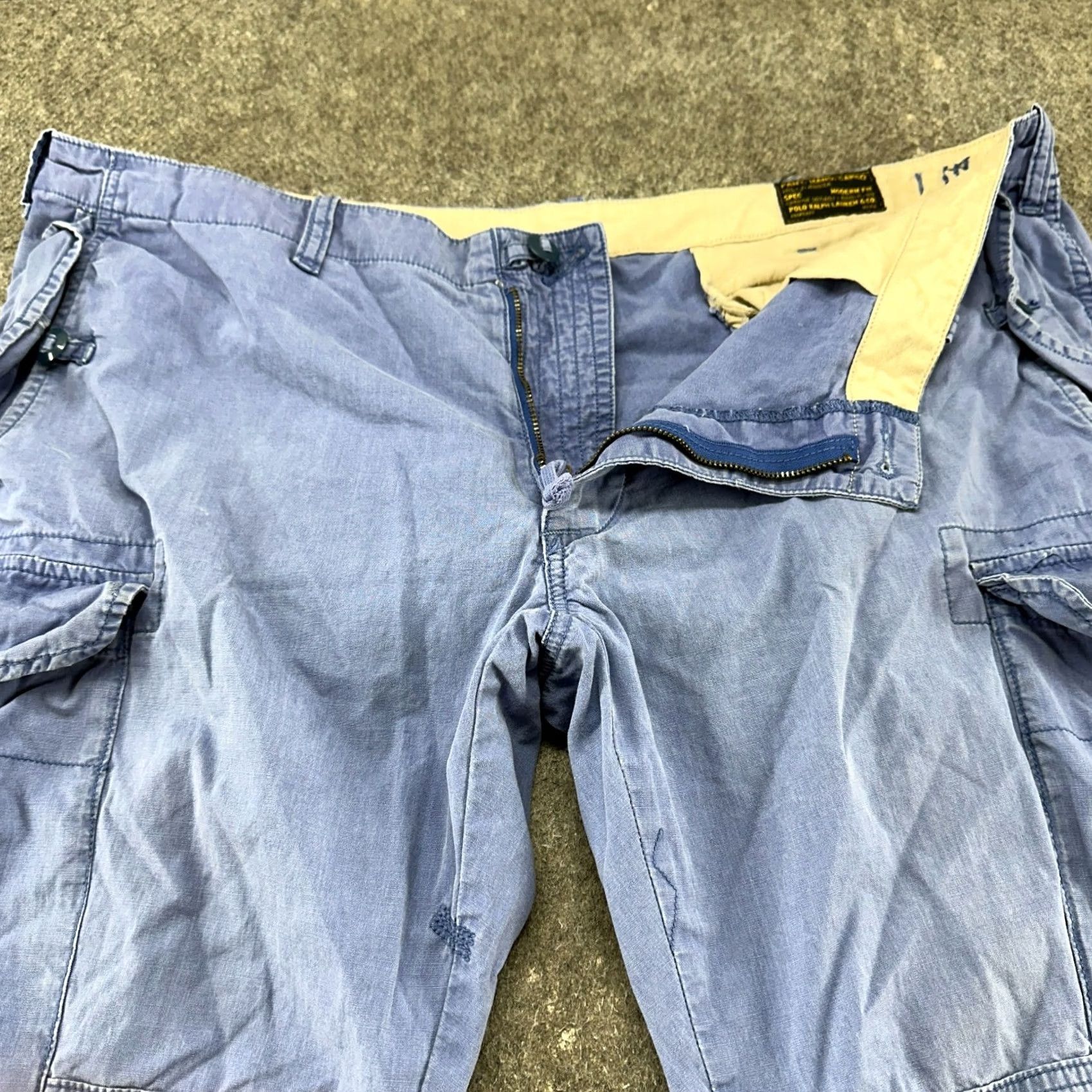 Polo Ralph Lauren Polo Ralph Lauren Pants Men 40x32 Blue Cargo Modern Fit Military Ripstop Utility Pants Straight Pockets Cargo Army Outdoor 40 in Waist Blue Size US L / EU 52-54 / 3 - 2 Thumbnail
